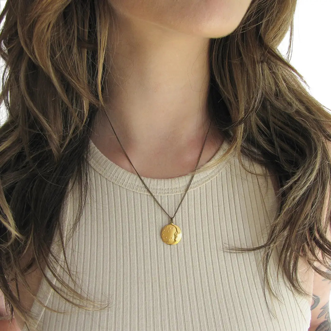 Man In The Moon Necklace