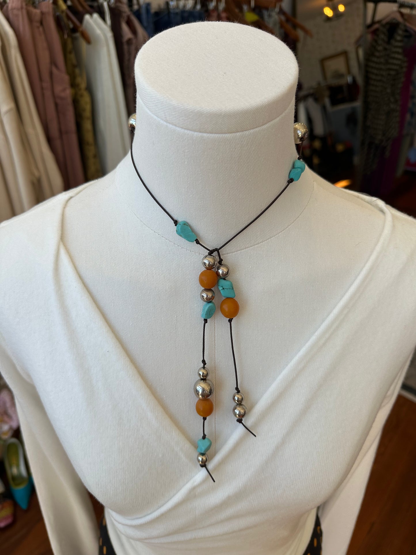 Handmade Real Stone Necktie