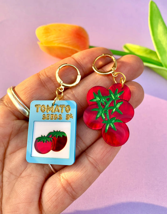 Tomato Seed Earrings