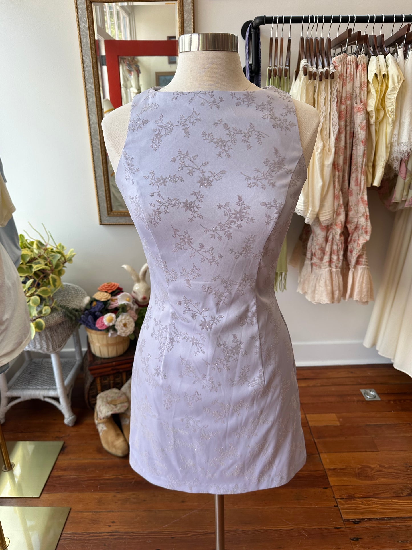 90's Lilac Sparkle Dress - 9