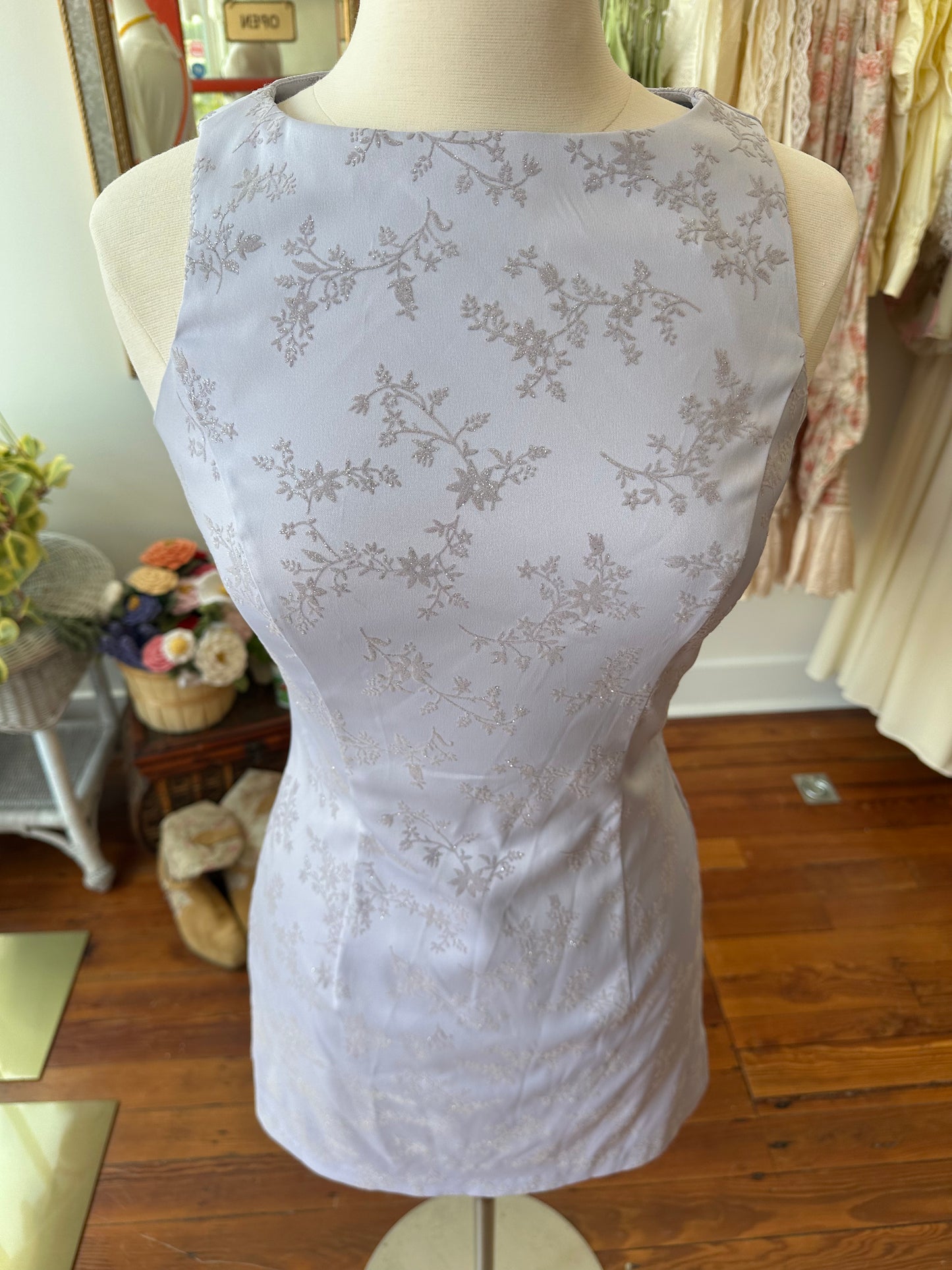 90's Lilac Sparkle Dress - 9