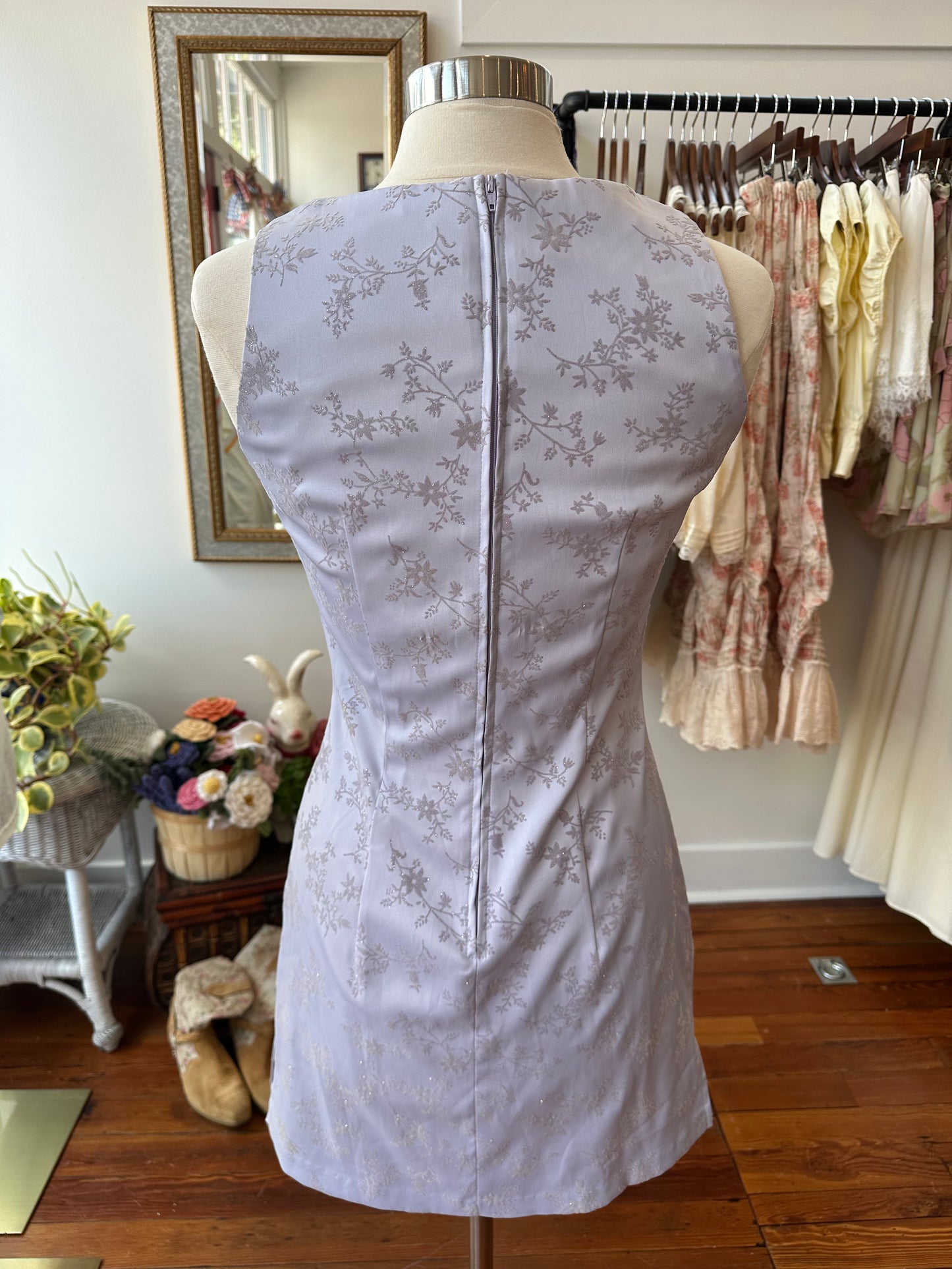 90's Lilac Sparkle Dress - 9