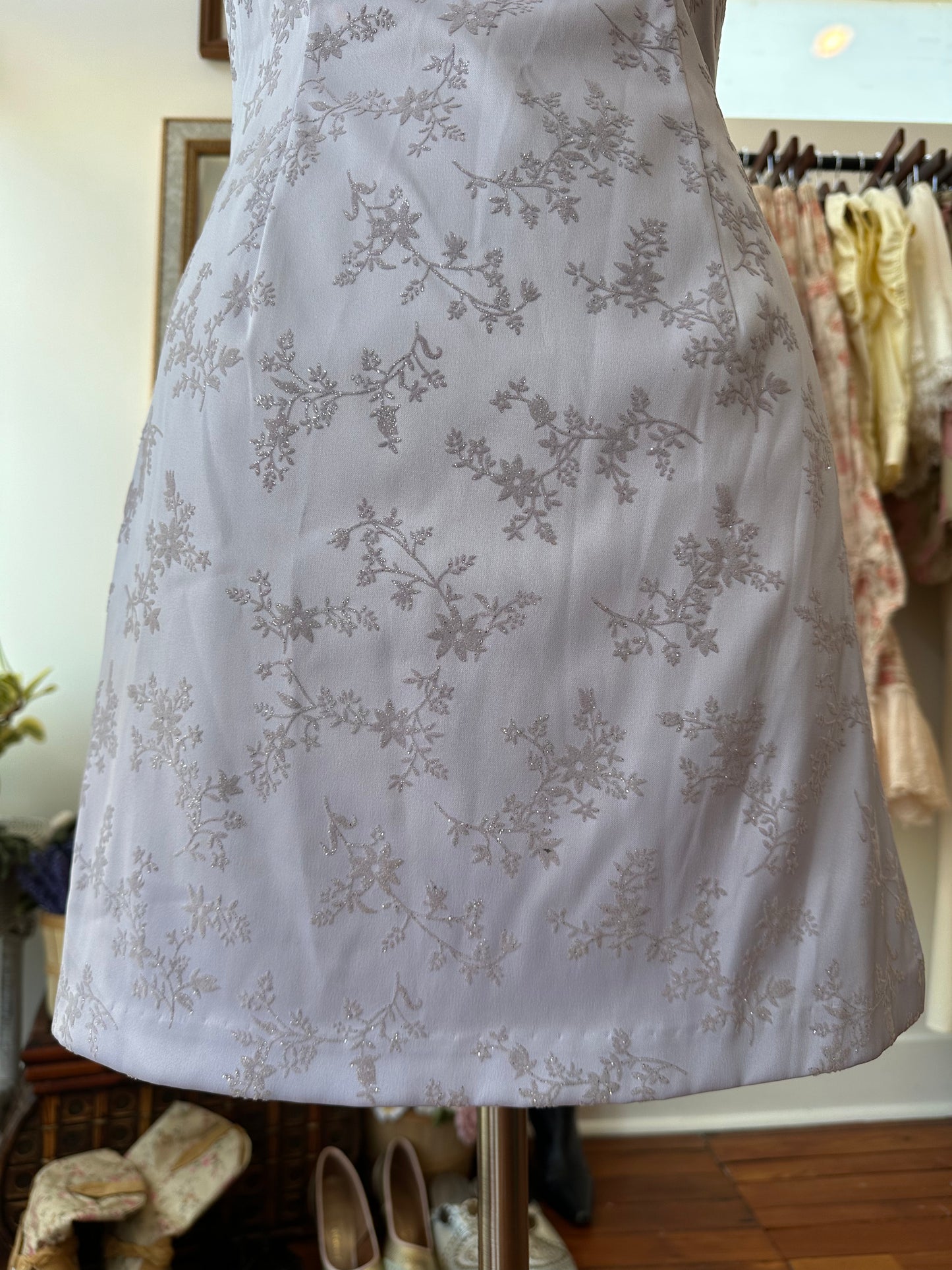 90's Lilac Sparkle Dress - 9