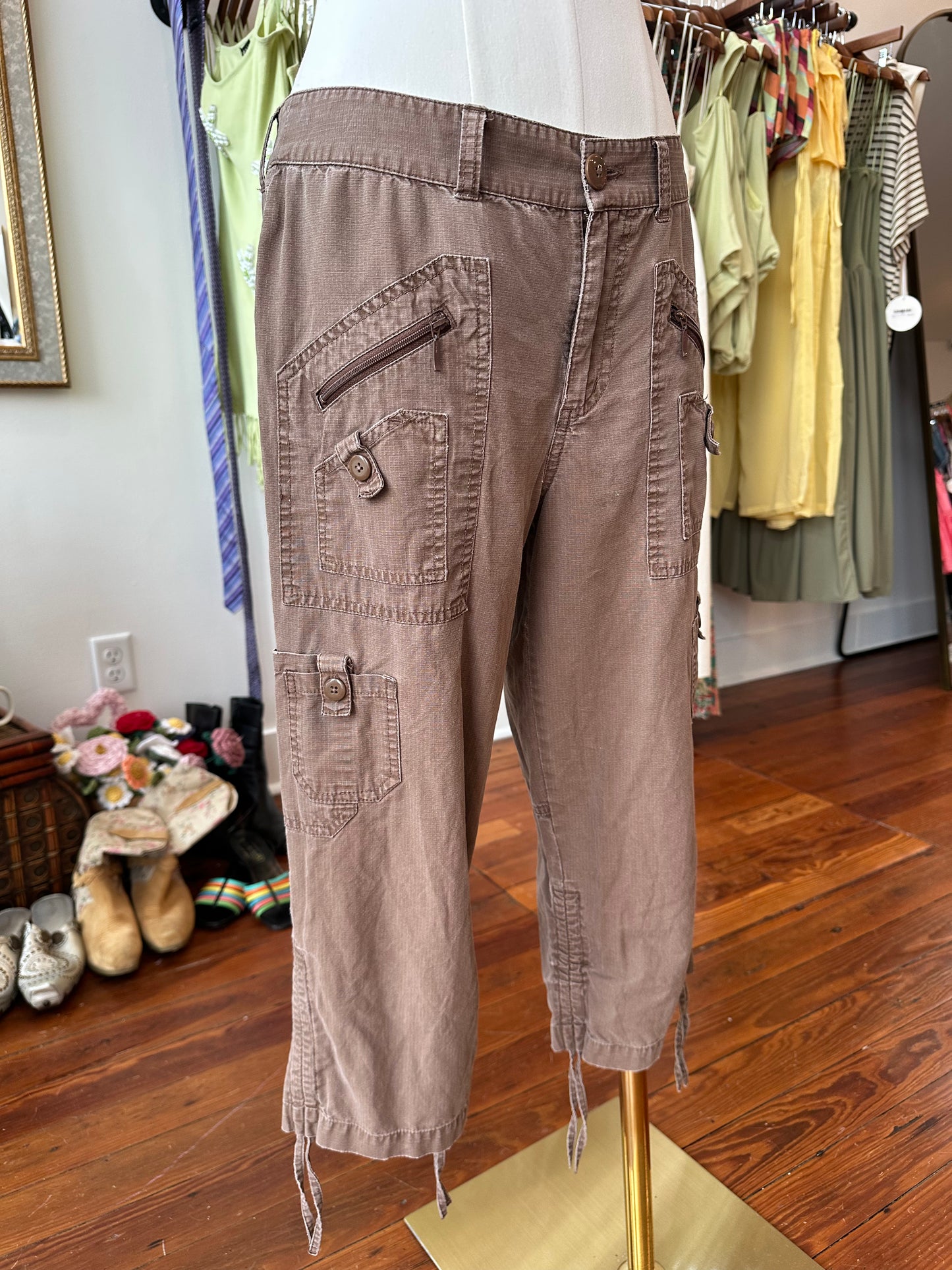 Y2K Cotton Cargo Capris - 8