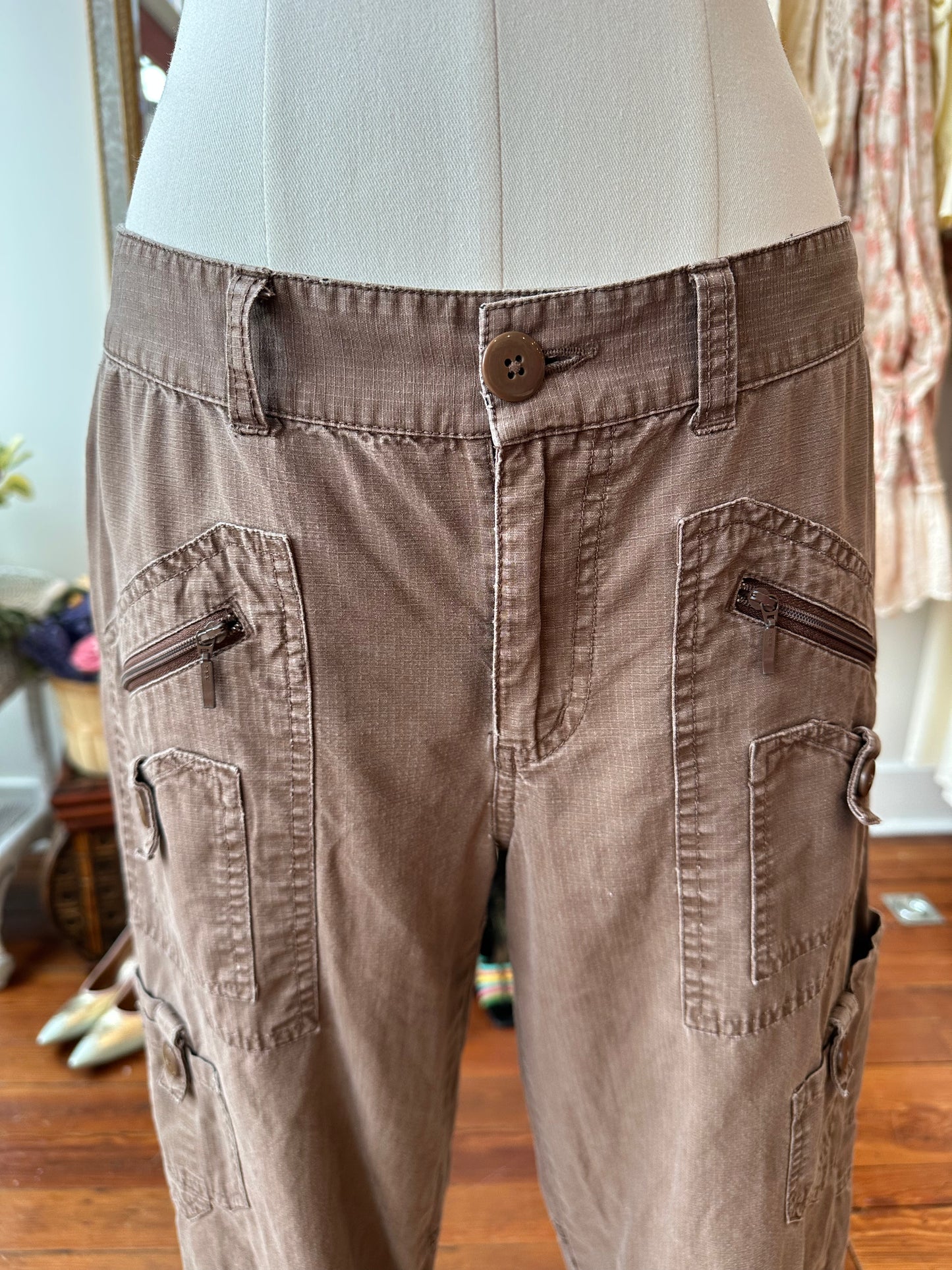 Y2K Cotton Cargo Capris - 8