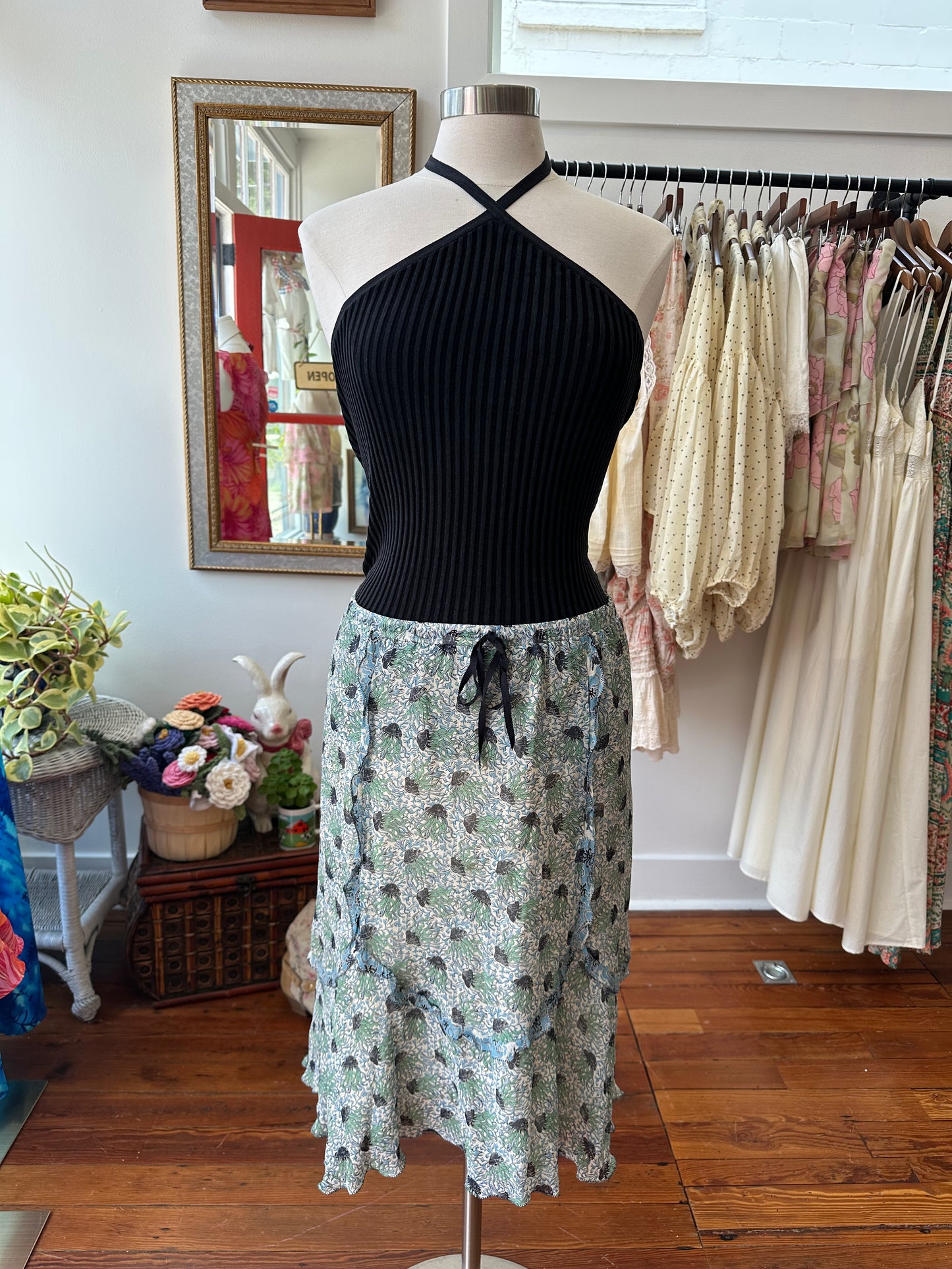 Vintage Ribbed Halter - LARGE