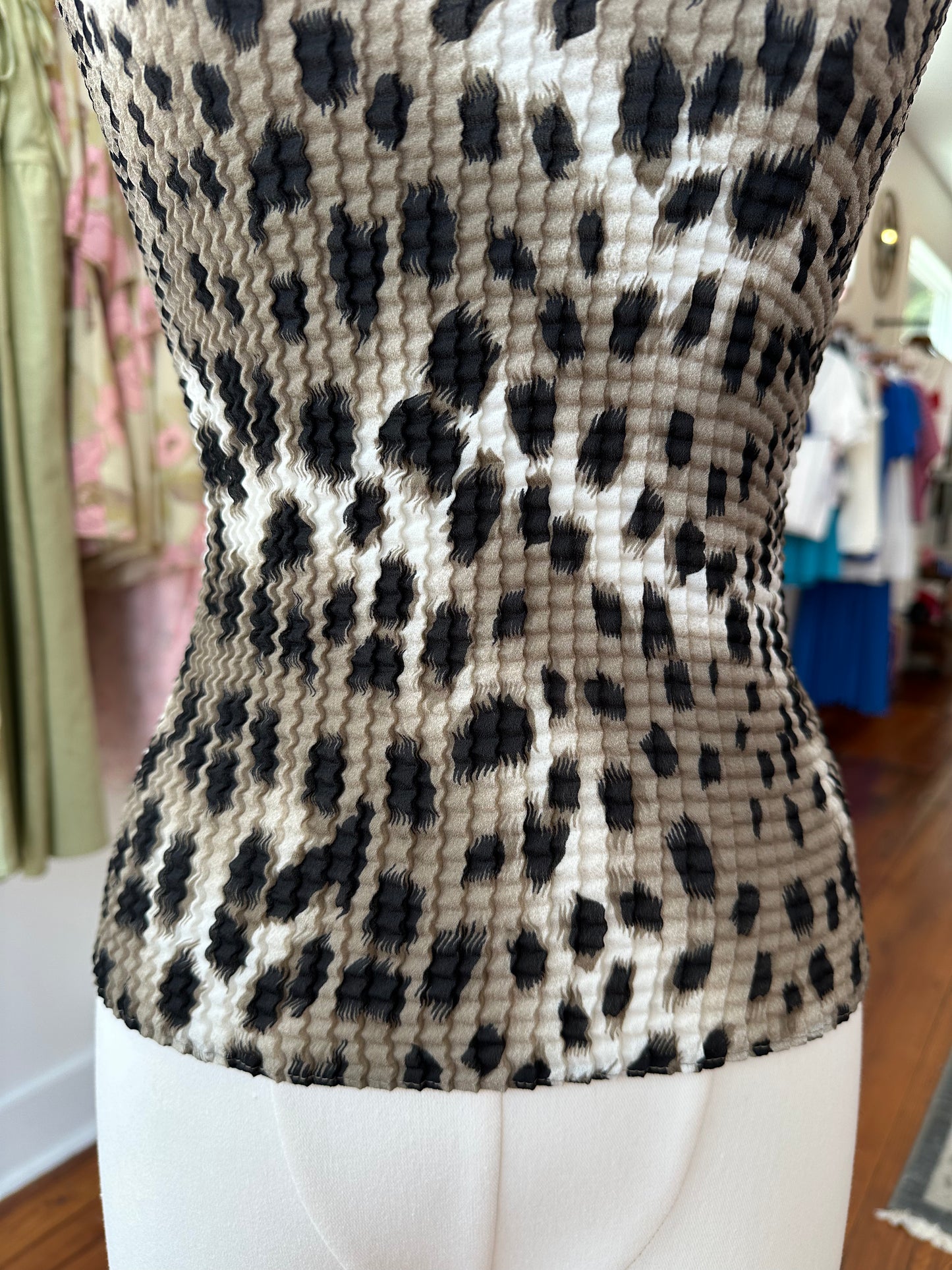 90s/Y2K Snow Leopard Tank - PP/XS