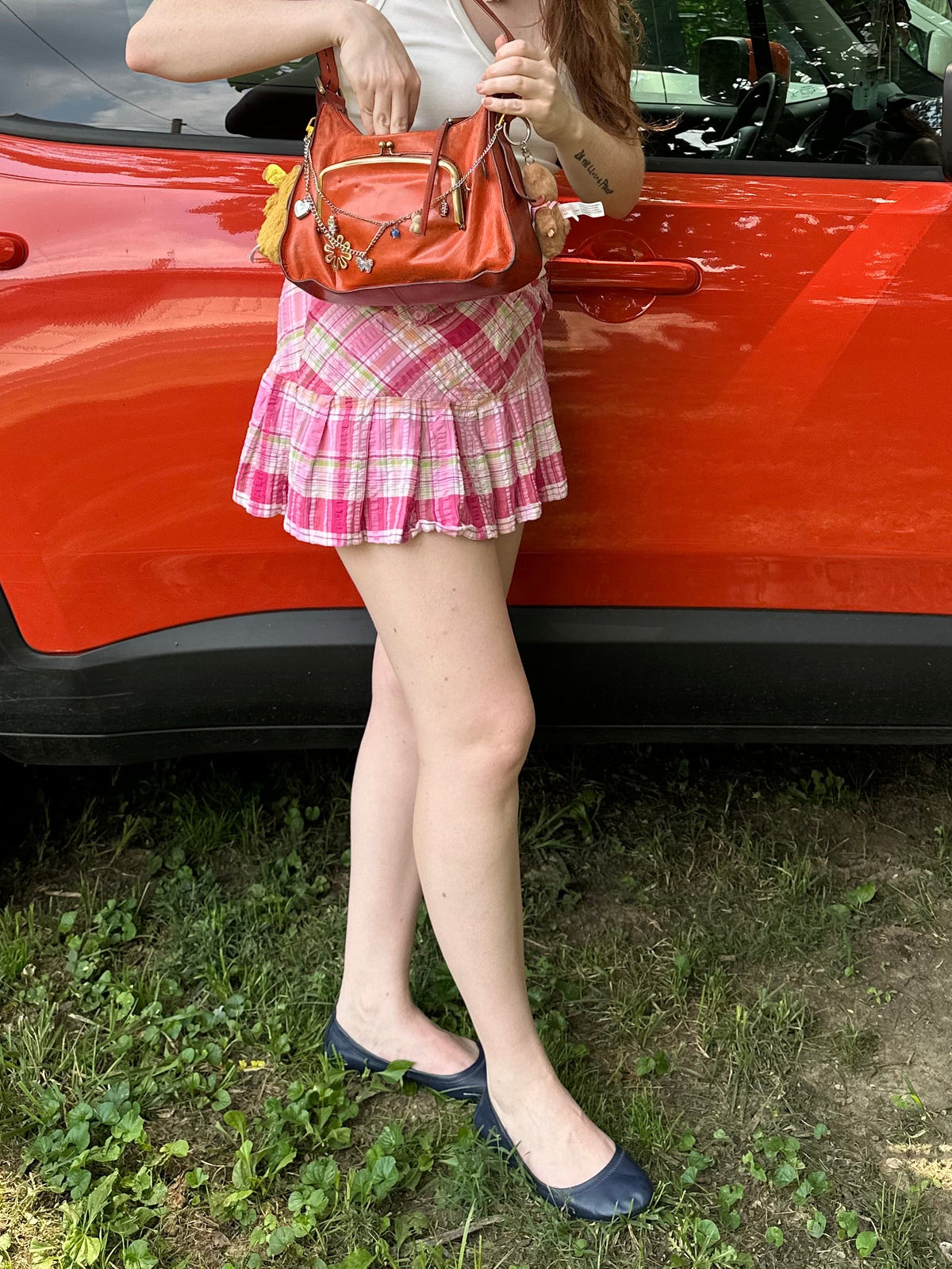 Y2K Pink Madras Mini - 9
