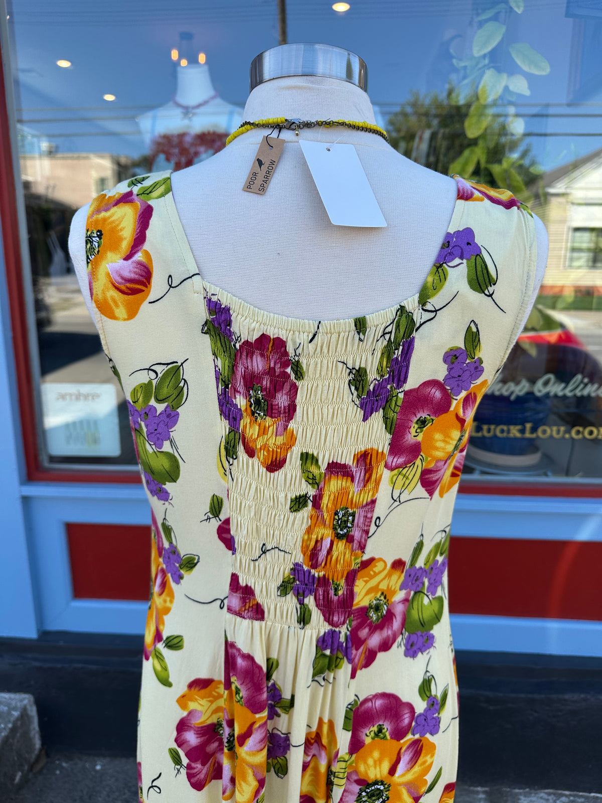 90's Butter Floral Maxi - MEDIUM
