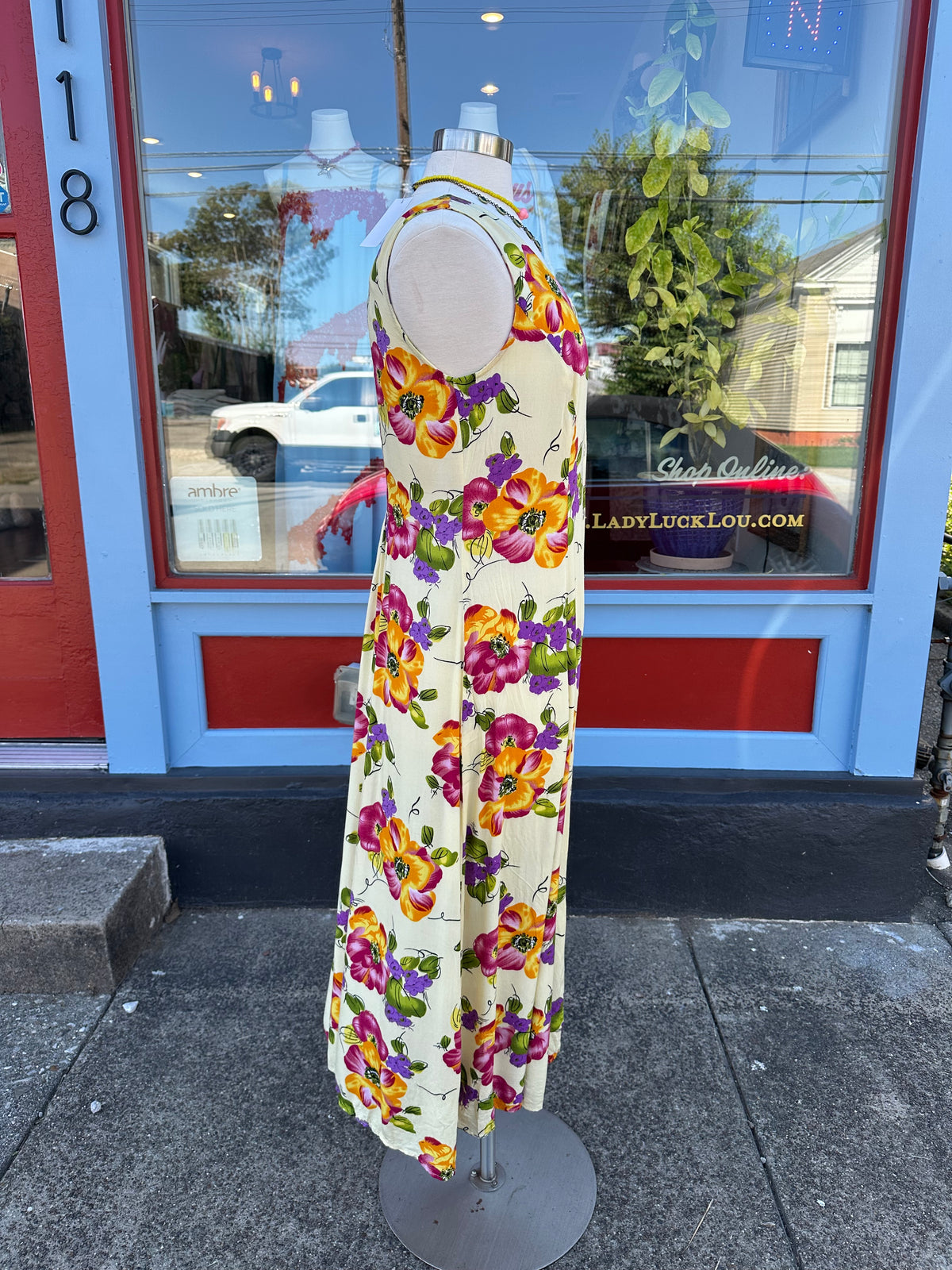 90's Butter Floral Maxi - MEDIUM