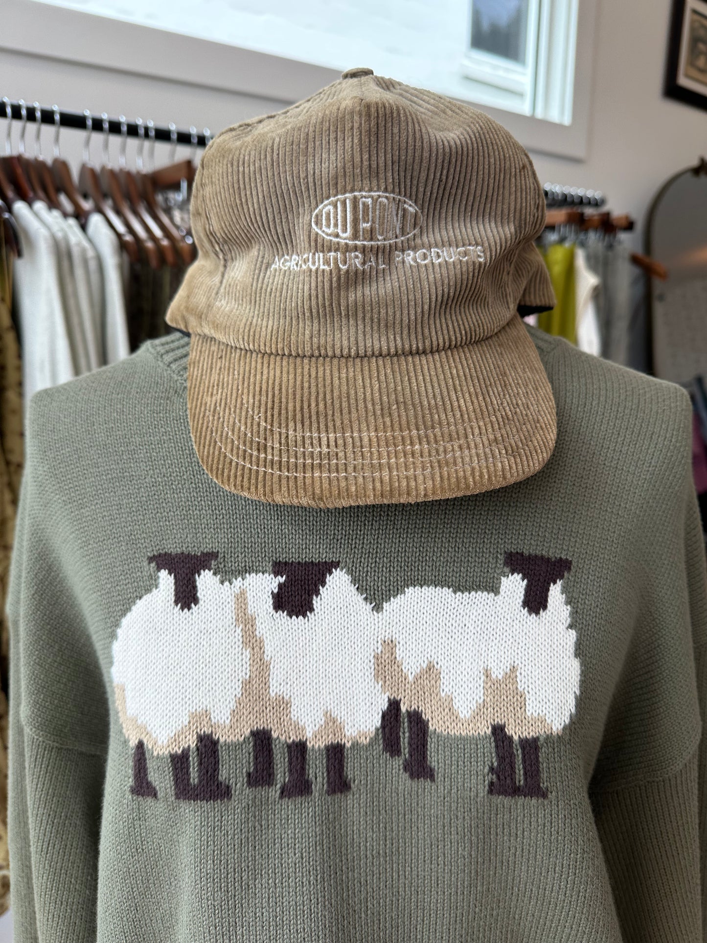 Vtg Cord Agriculture Hat