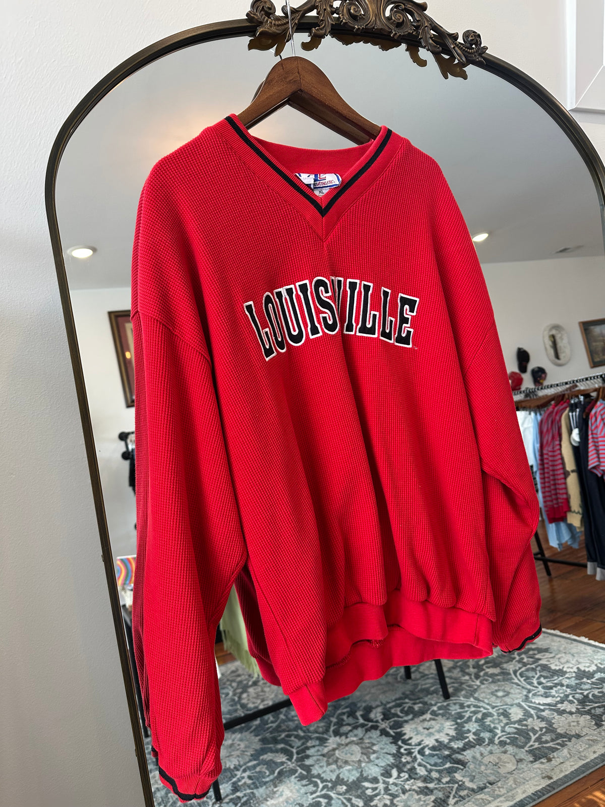90's Lou Waffle Pullover - XL