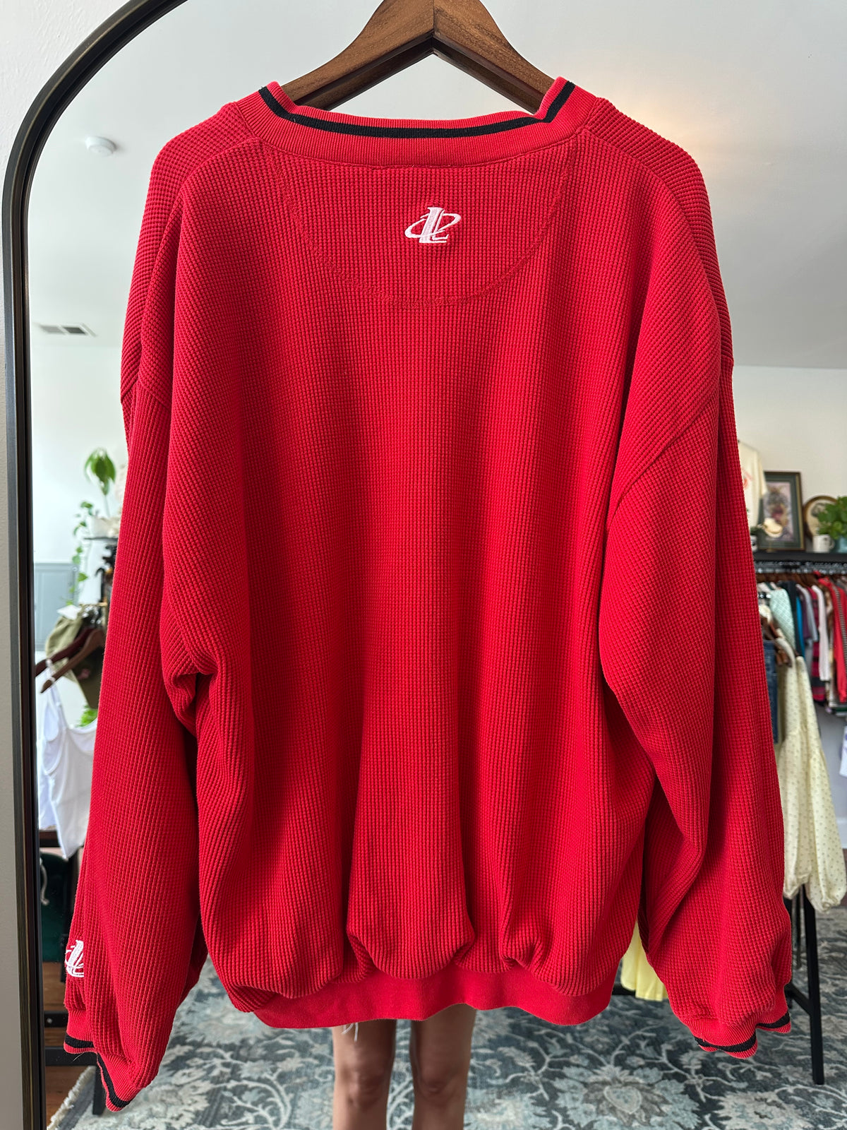 90's Lou Waffle Pullover - XL