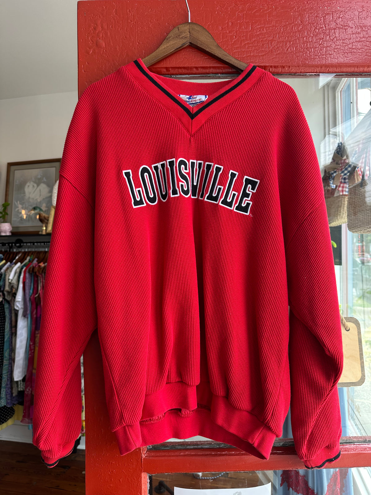 90's Lou Waffle Pullover - XL