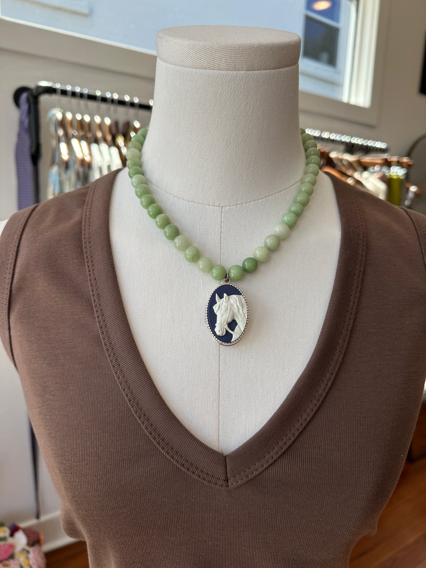 Handmade Crystal Horse Locket