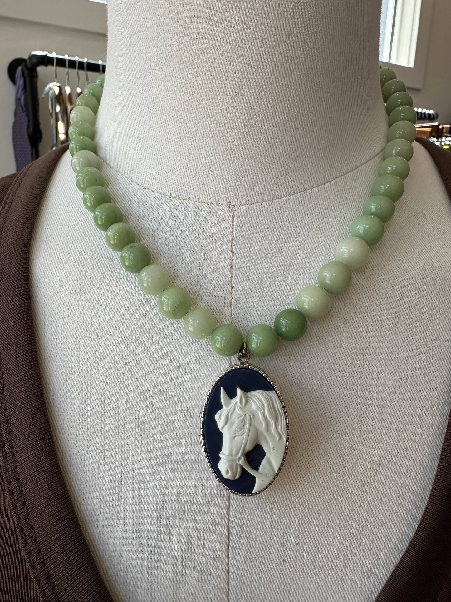 Handmade Crystal Horse Locket