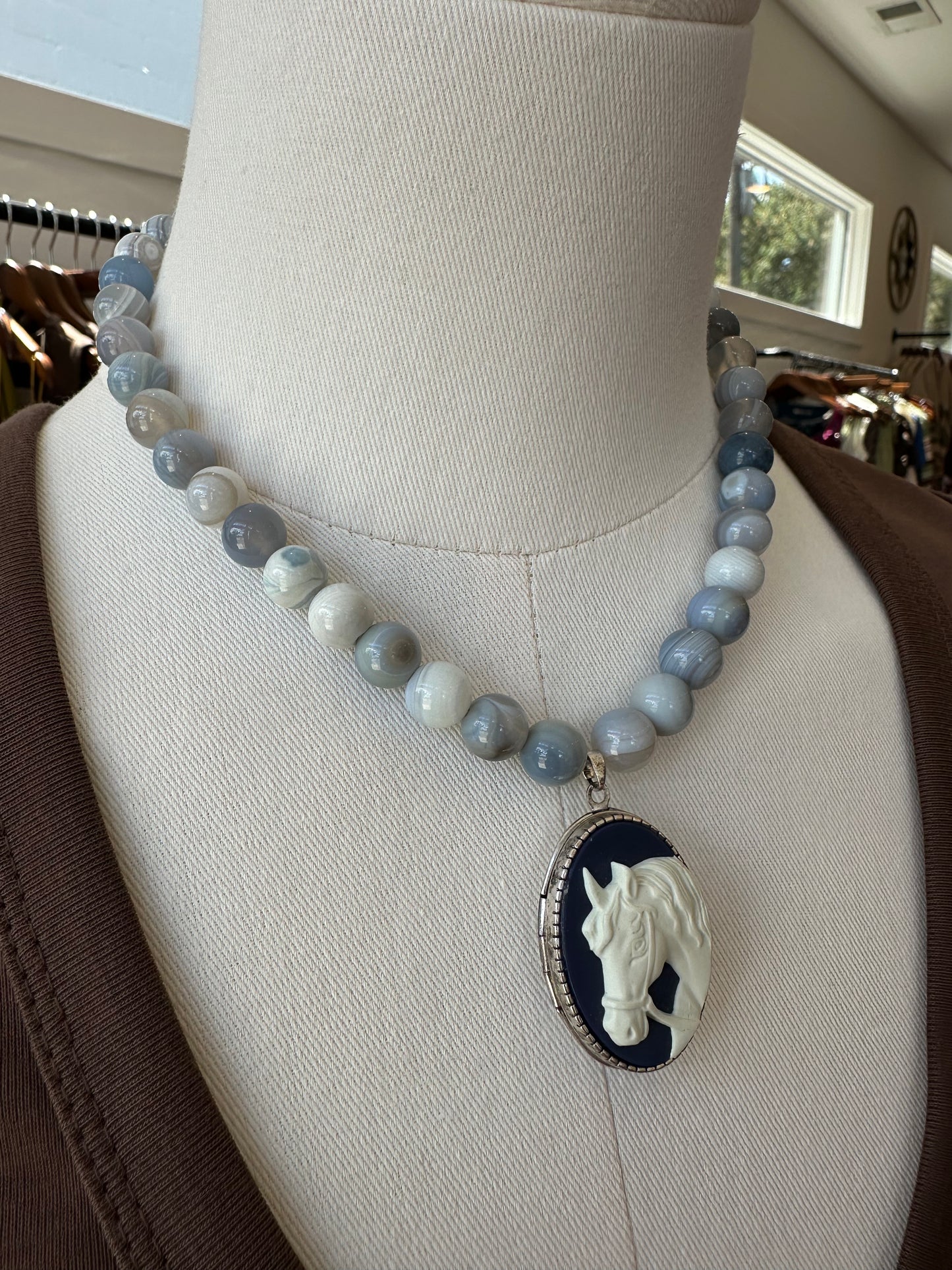 Handmade Crystal Horse Locket