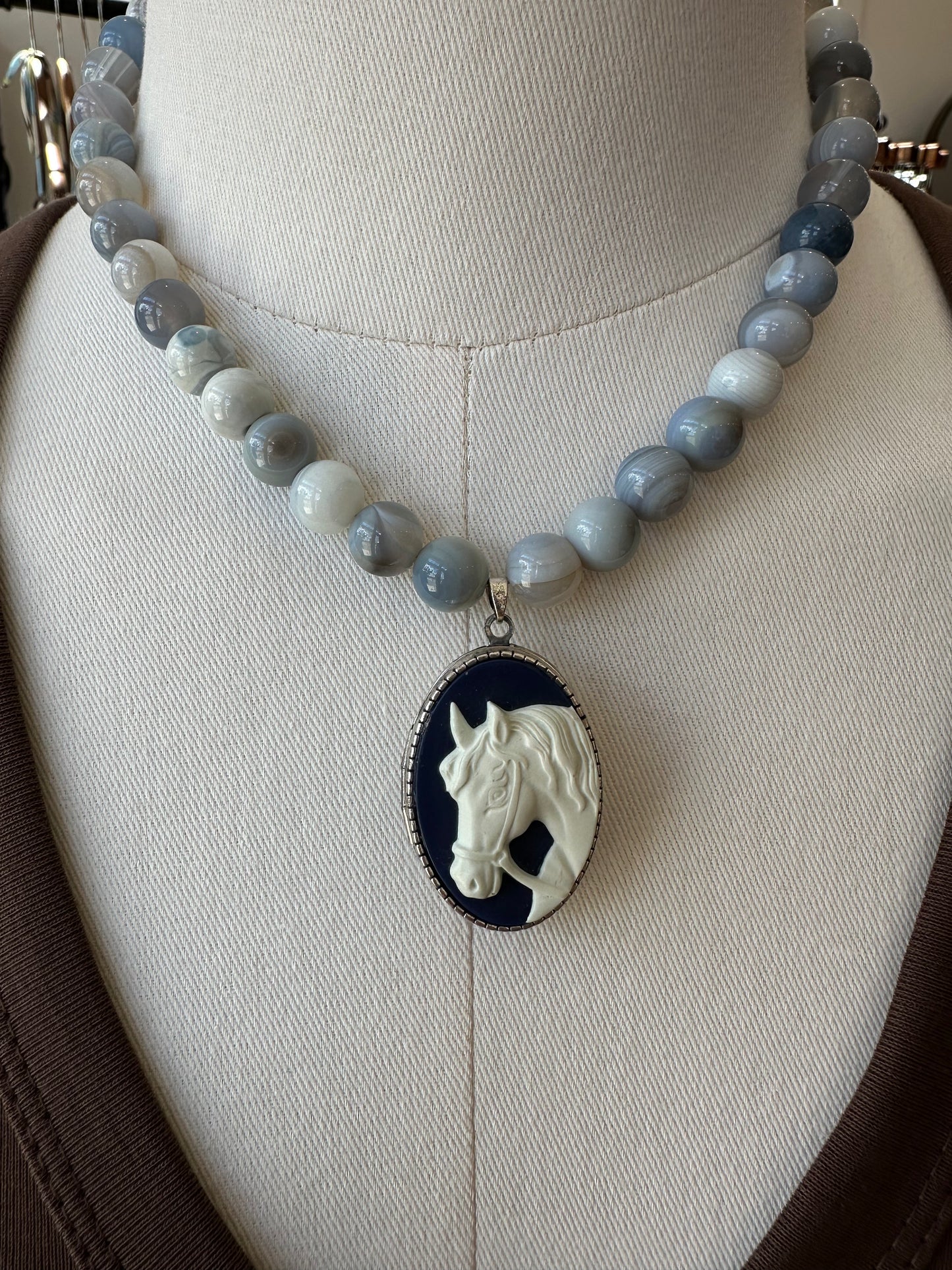 Handmade Crystal Horse Locket