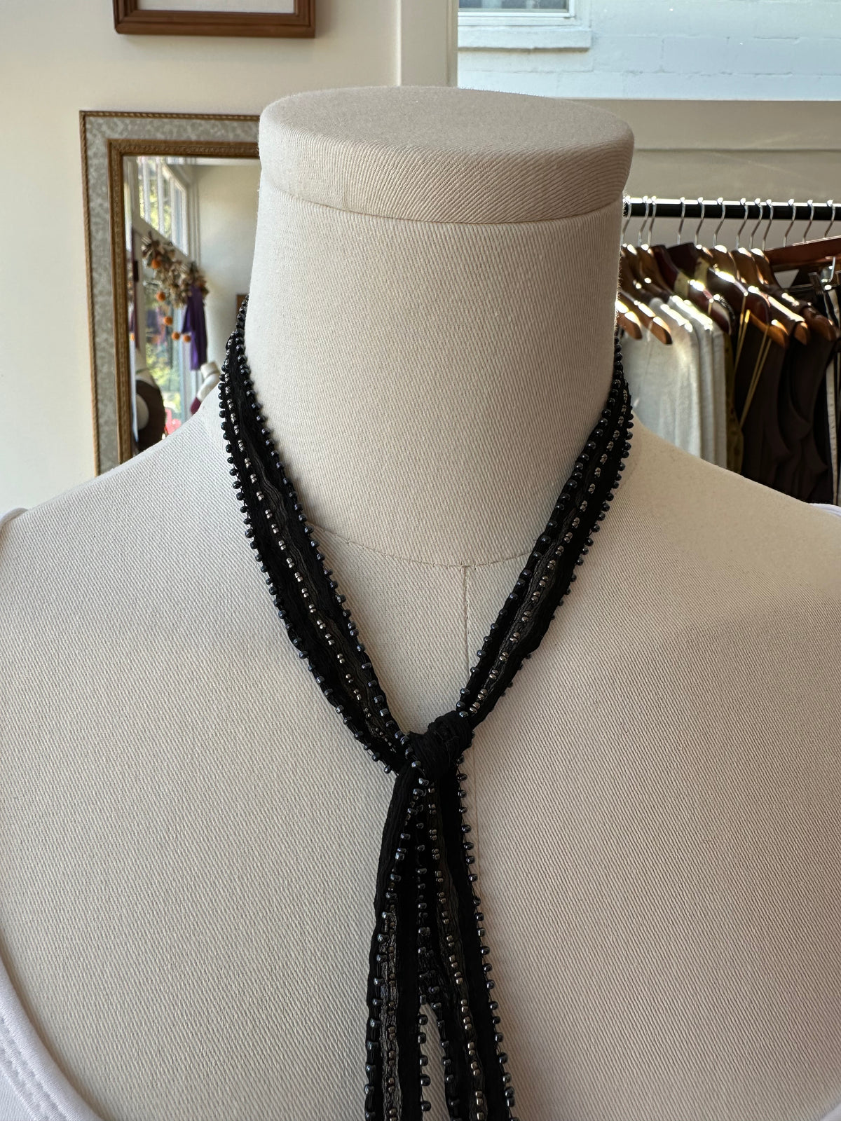 Vintage Beaded Necktie
