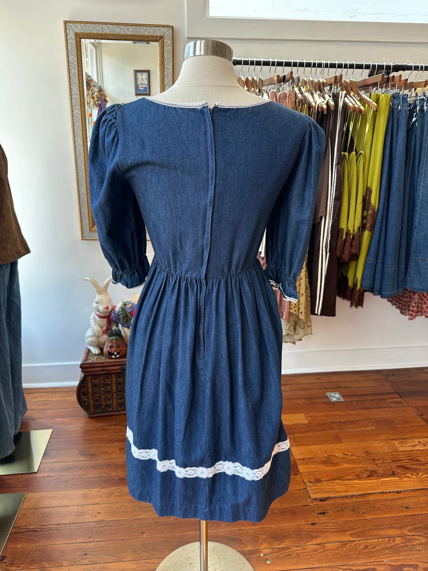 1970's Chambray Dress - MEDIUM
