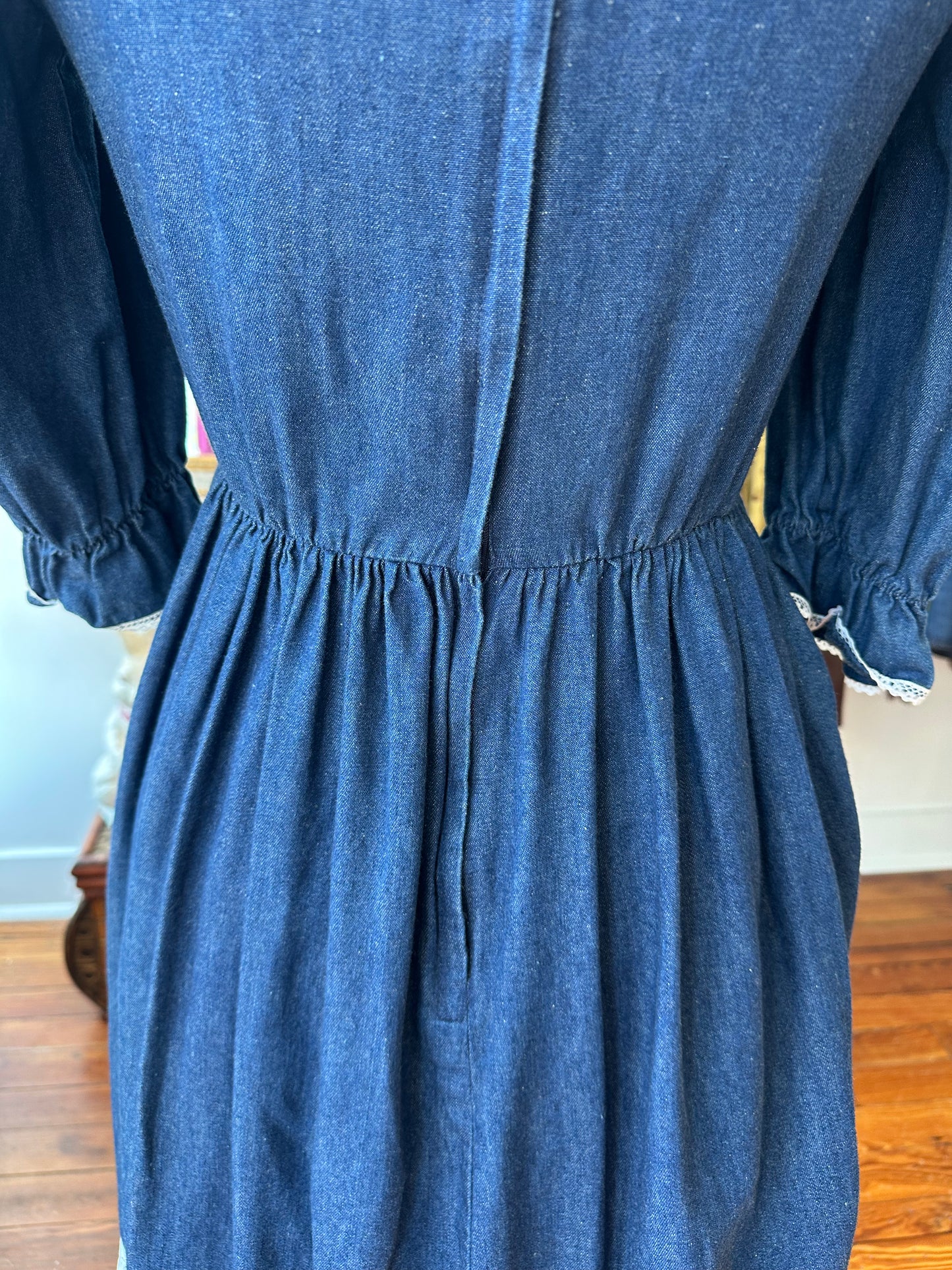 1970's Chambray Dress - MEDIUM
