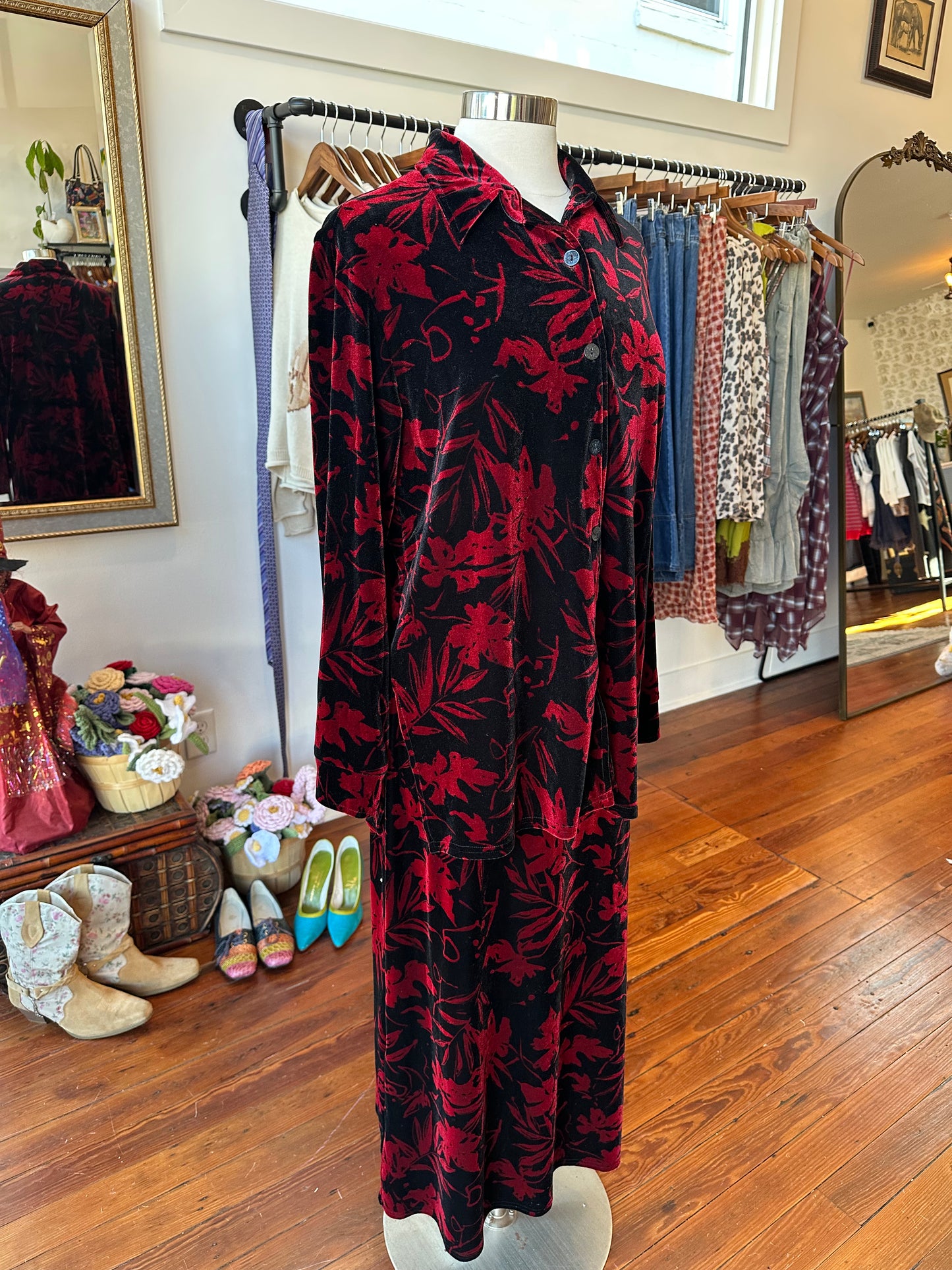 90's Velvet Set - LARGE