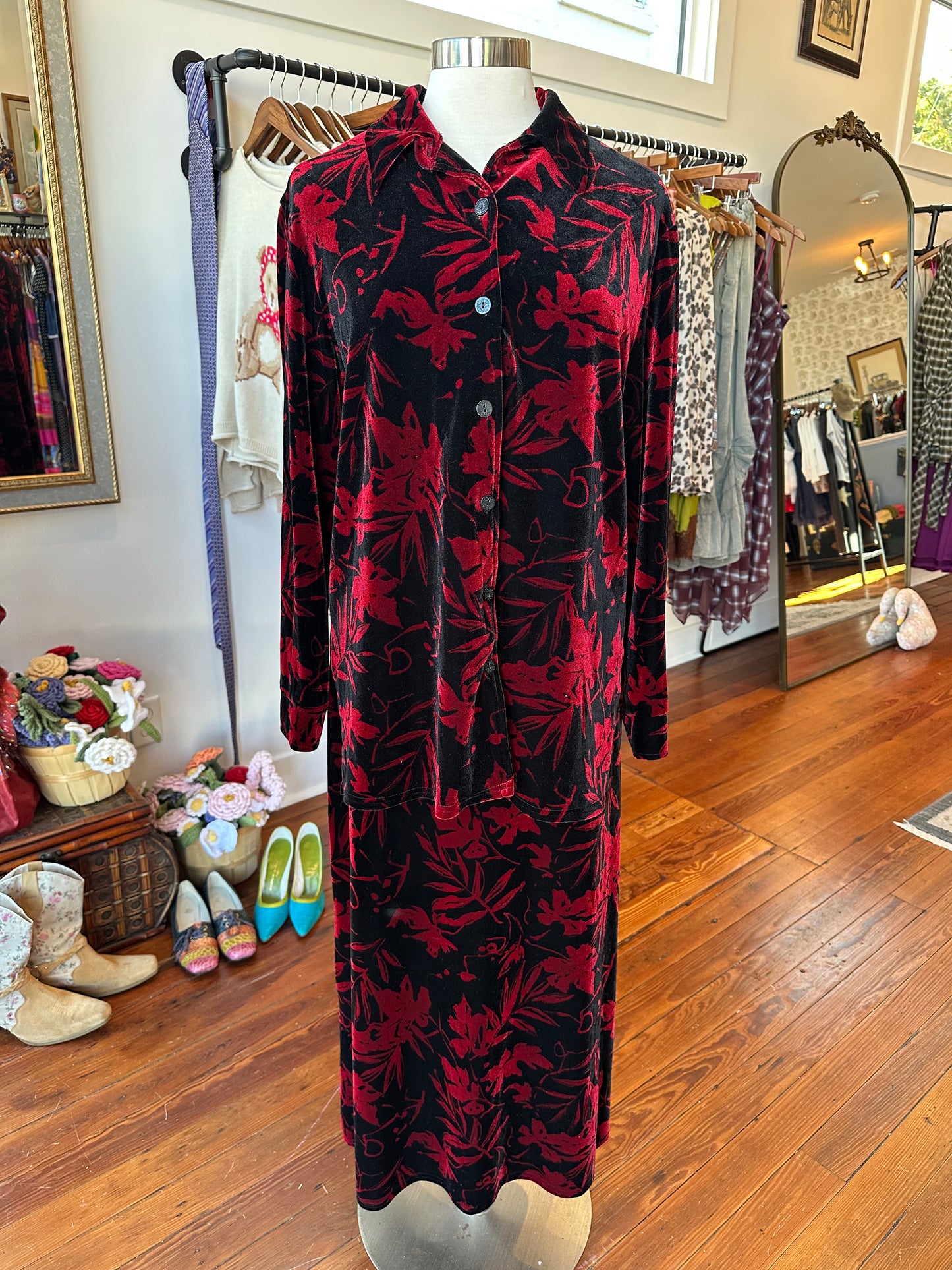 90's Velvet Set - LARGE