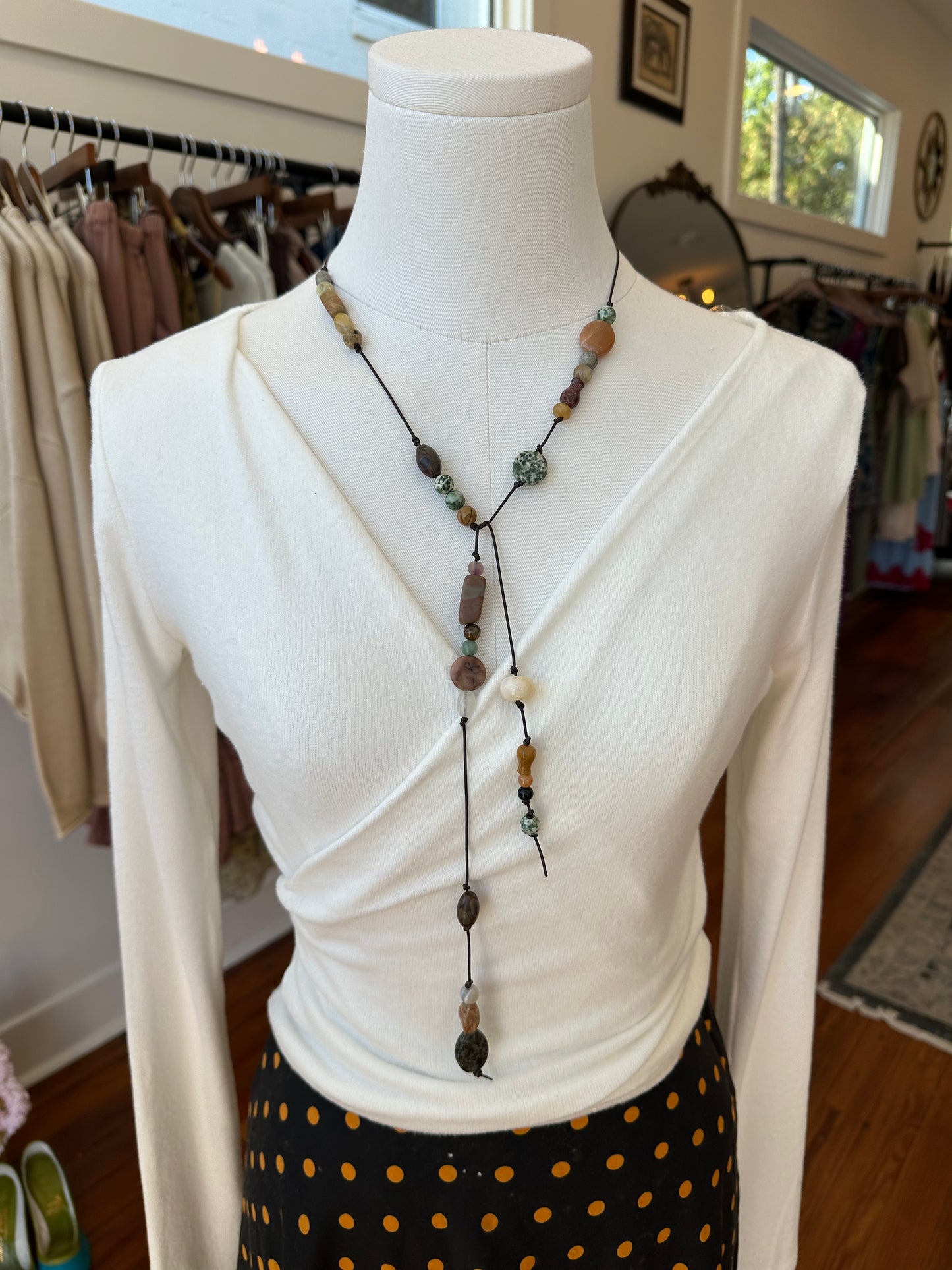 Handmade Real Stone Necktie
