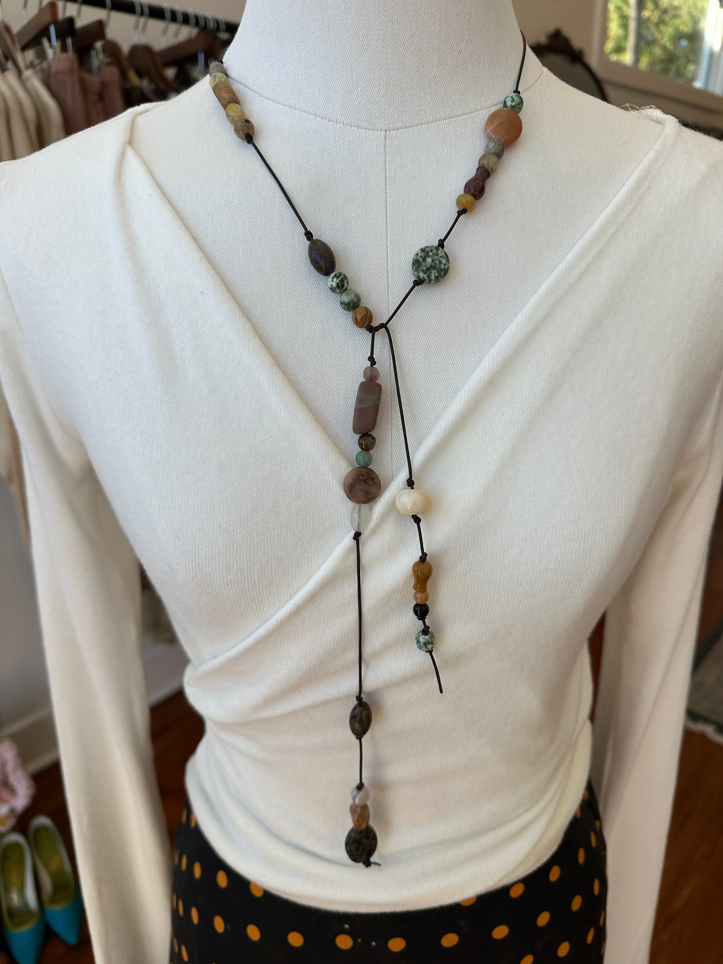 Handmade Real Stone Necktie