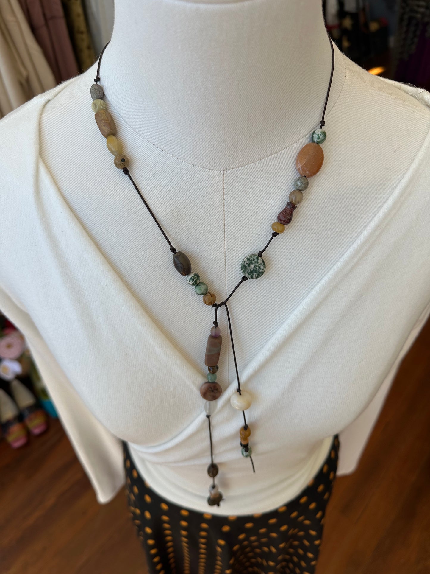 Handmade Real Stone Necktie