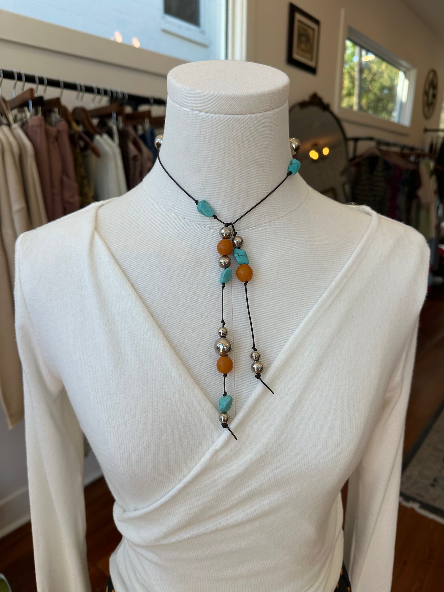 Handmade Real Stone Necktie