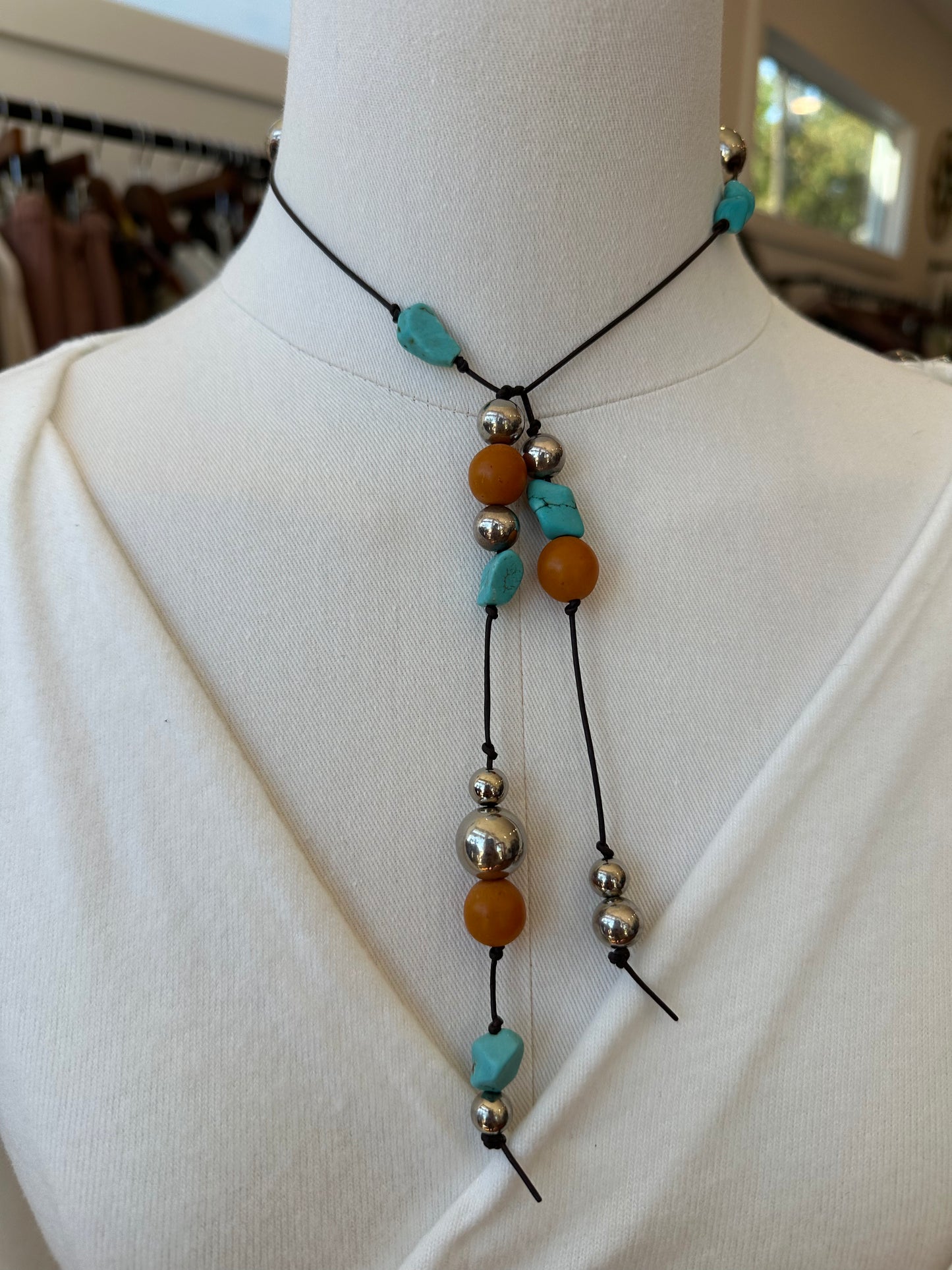 Handmade Real Stone Necktie