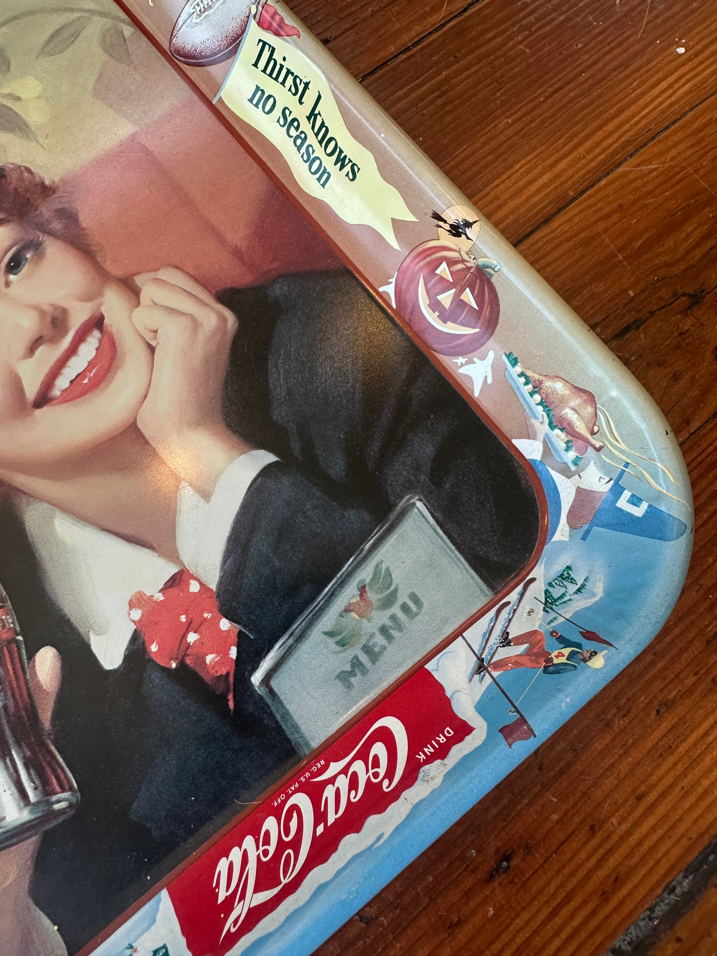1950's Coca-Cola "Thirst Has No Season" Serving Tray