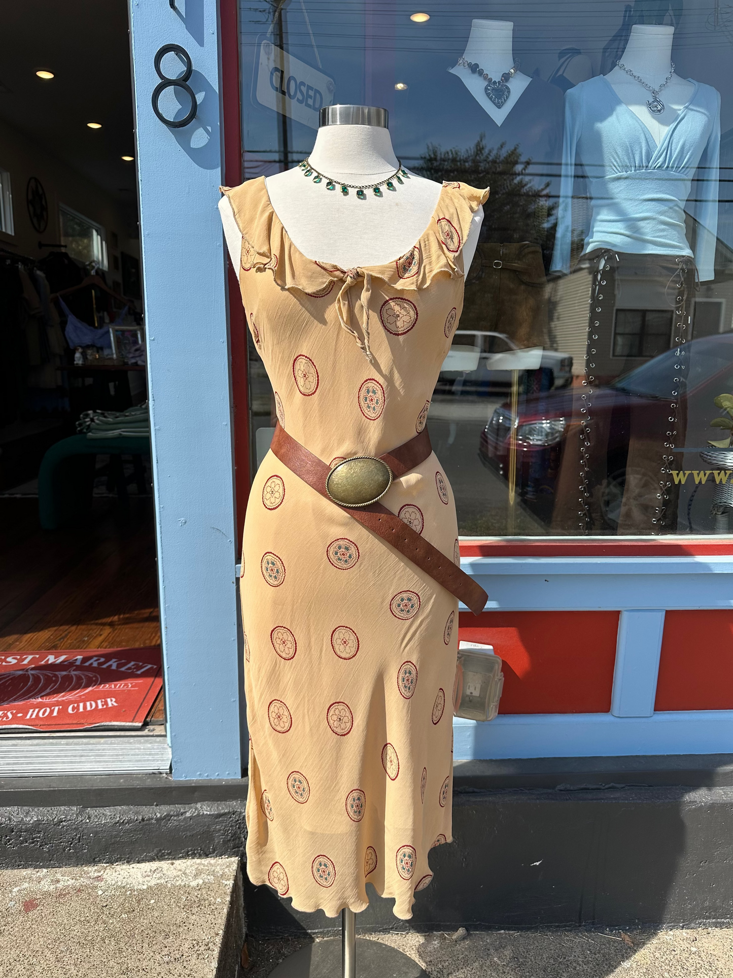 90's/Y2K Tan Boho Midi - MEDIUM