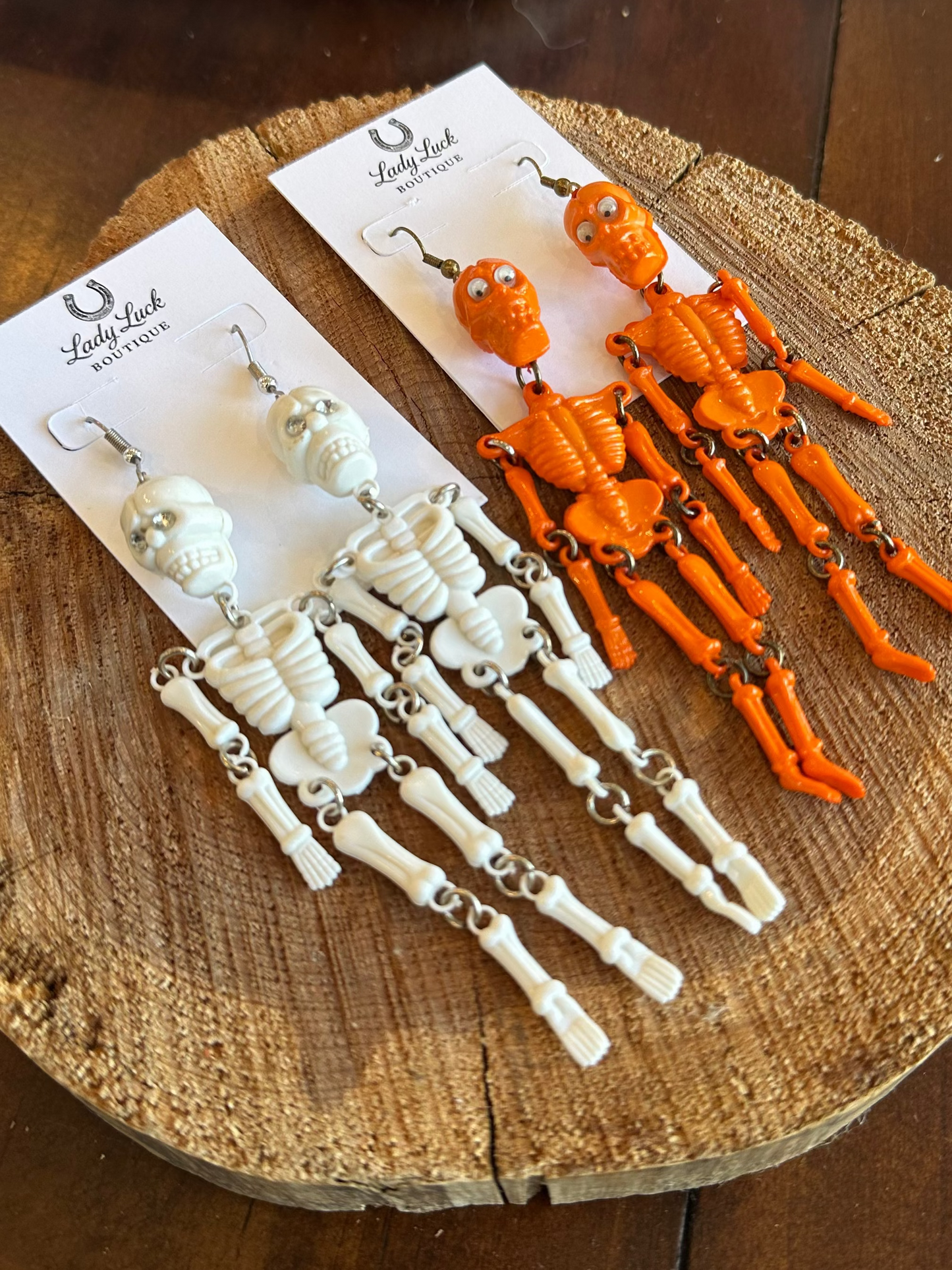 Vintage 80s/90s Skeleton Earrings