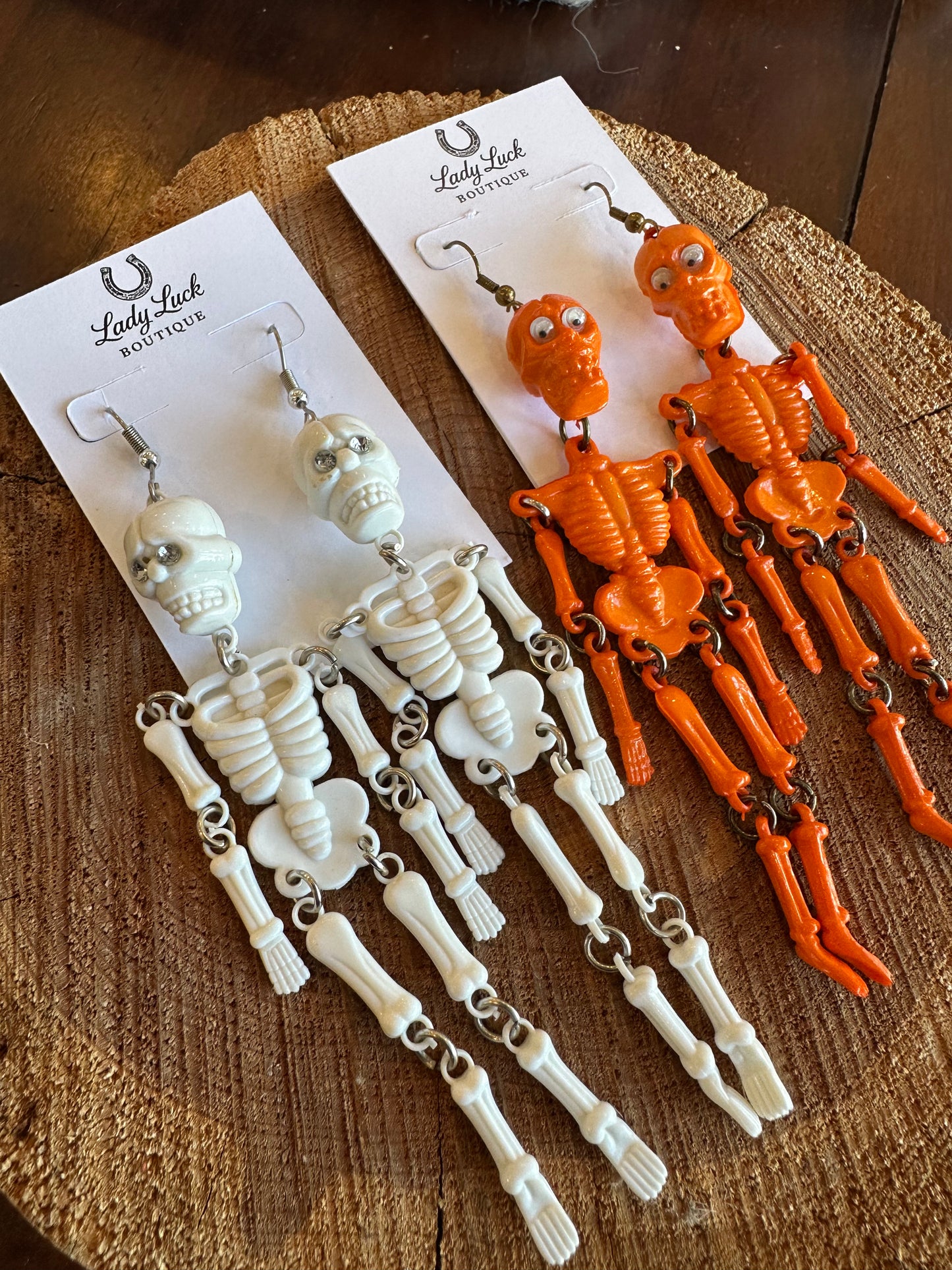 Vintage 80s/90s Skeleton Earrings