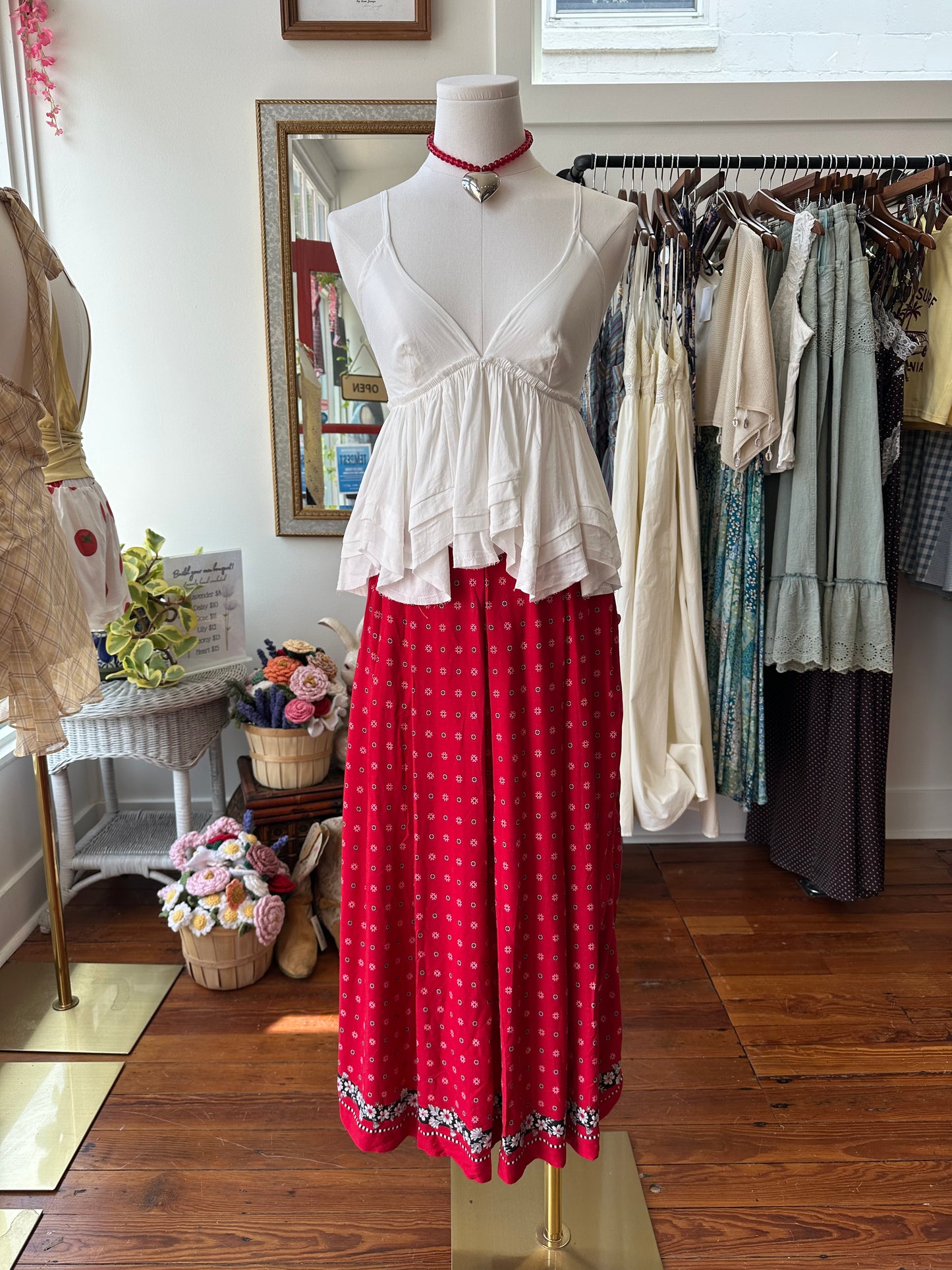 90's Bandana Midi Skirt - SMALL