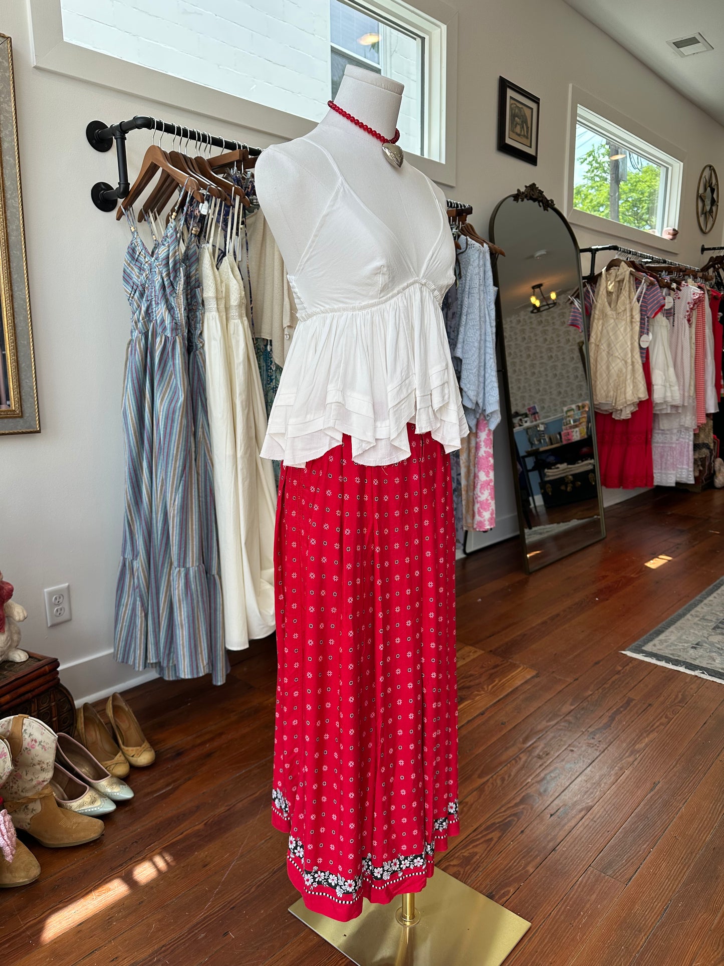 90's Bandana Midi Skirt - SMALL