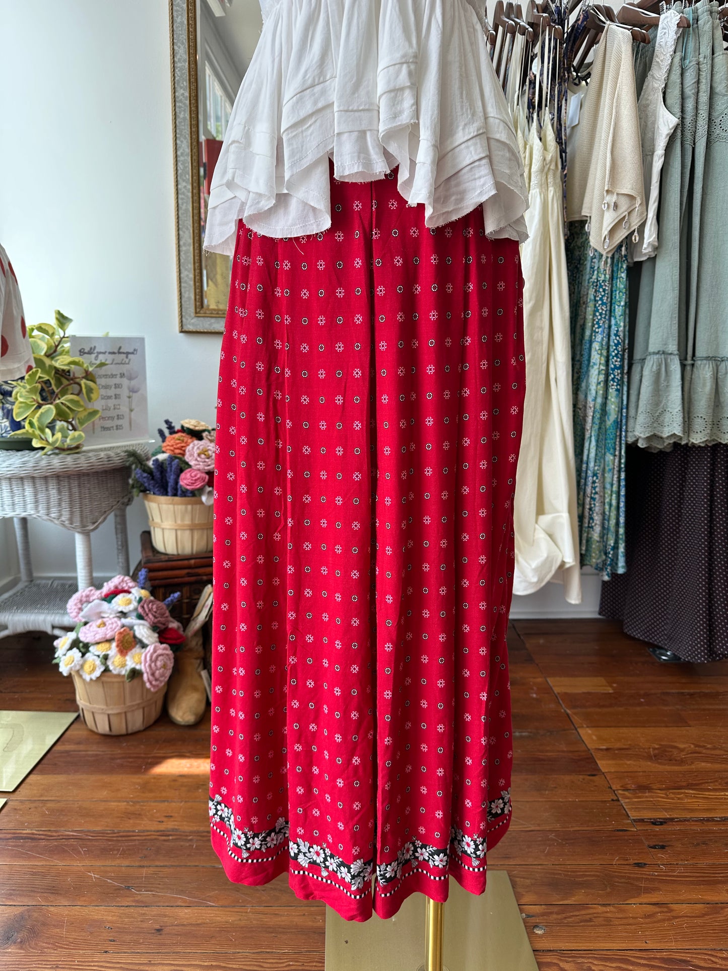 90's Bandana Midi Skirt - SMALL