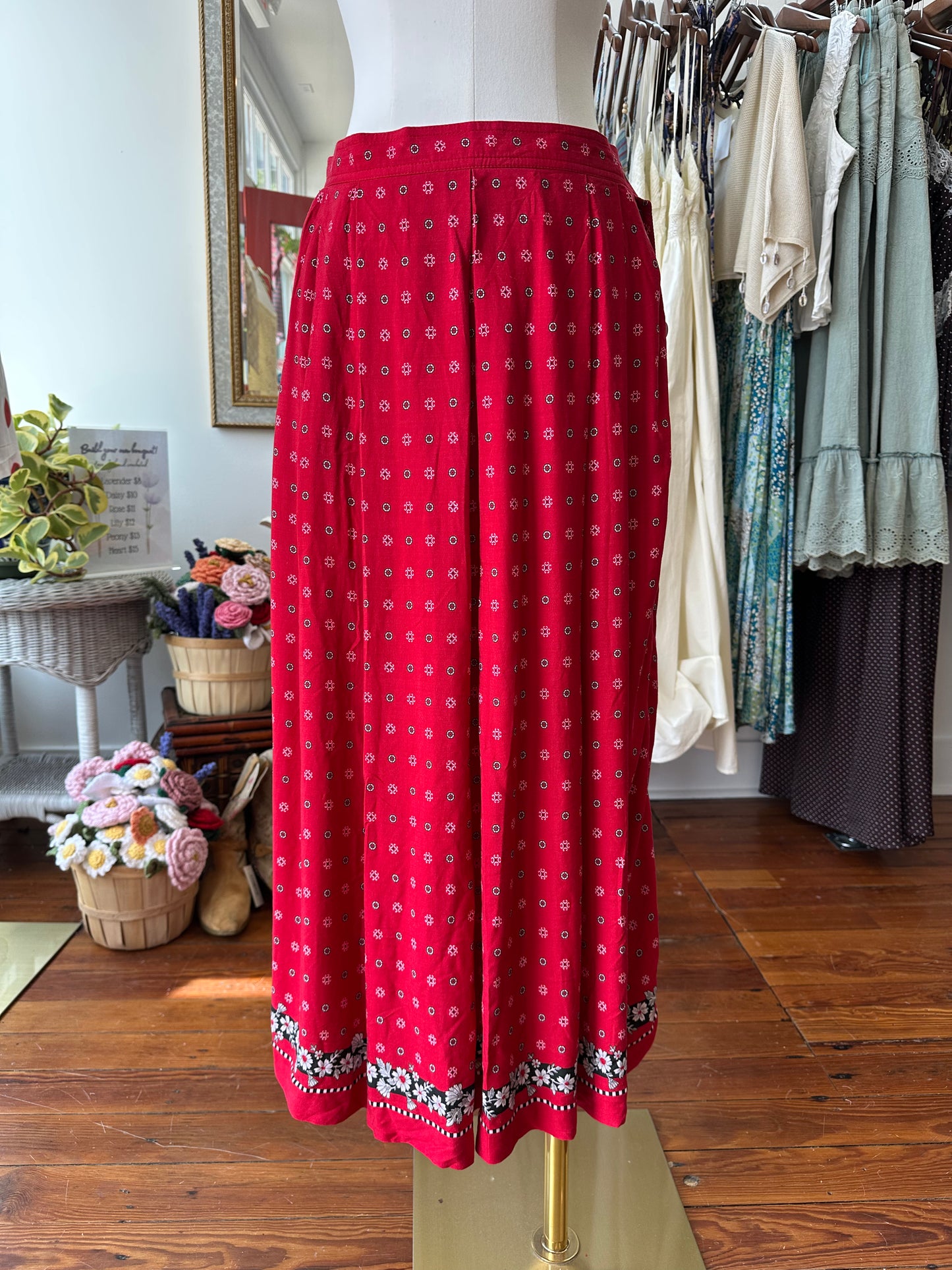 90's Bandana Midi Skirt - SMALL