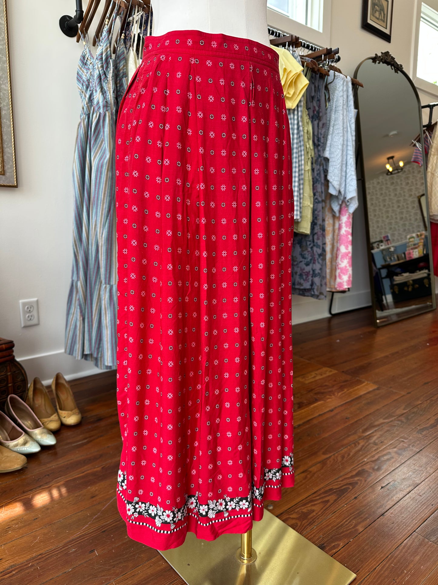 90's Bandana Midi Skirt - SMALL
