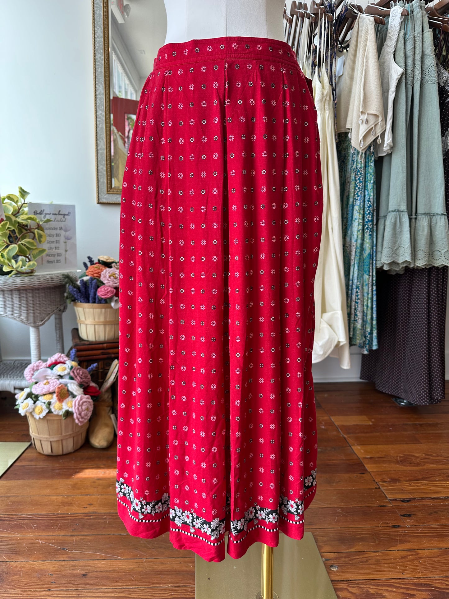 90's Bandana Midi Skirt - SMALL