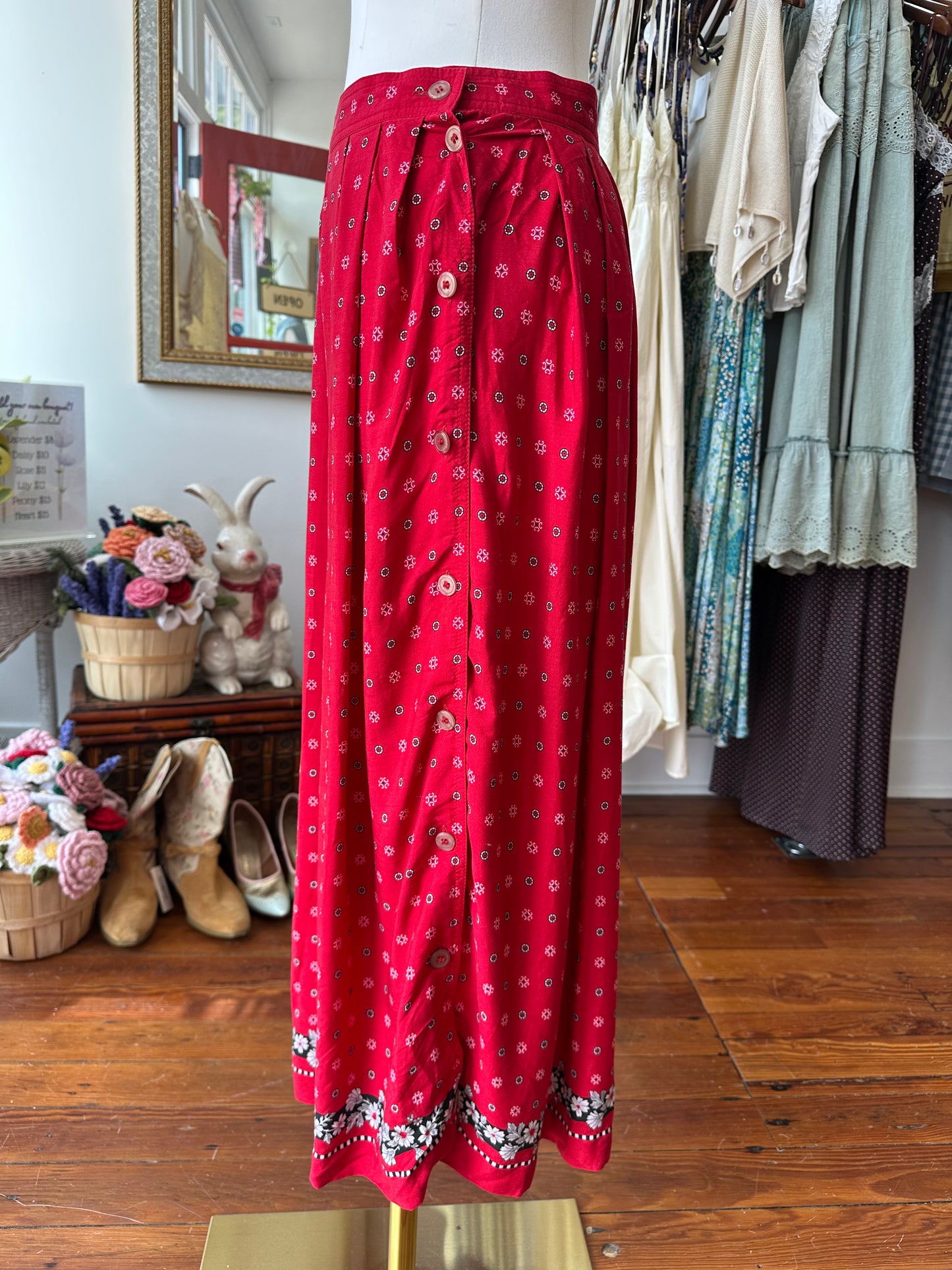 90's Bandana Midi Skirt - SMALL