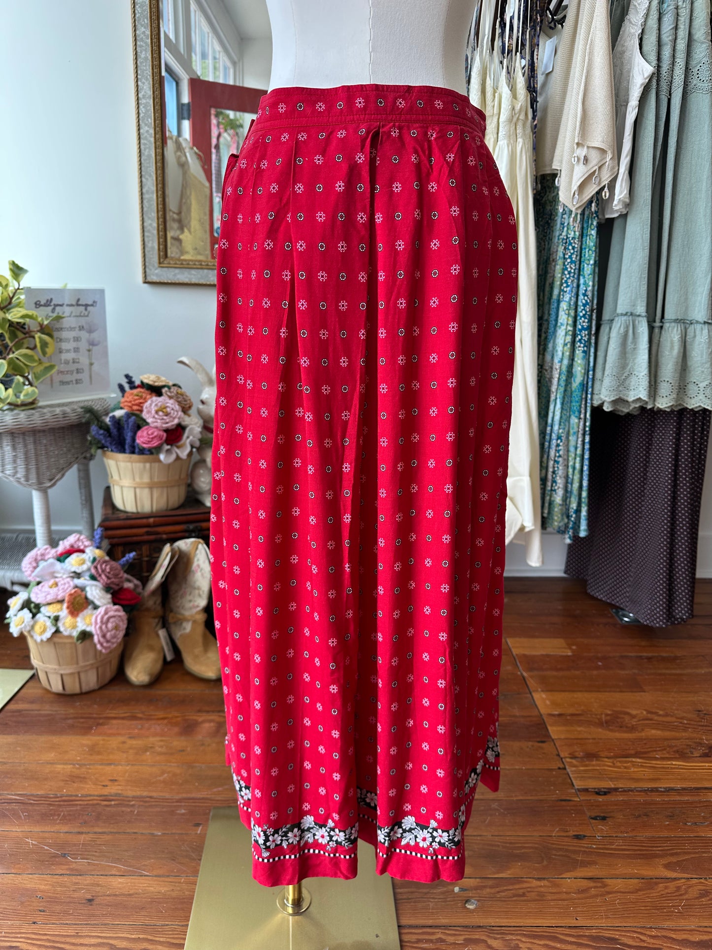 90's Bandana Midi Skirt - SMALL