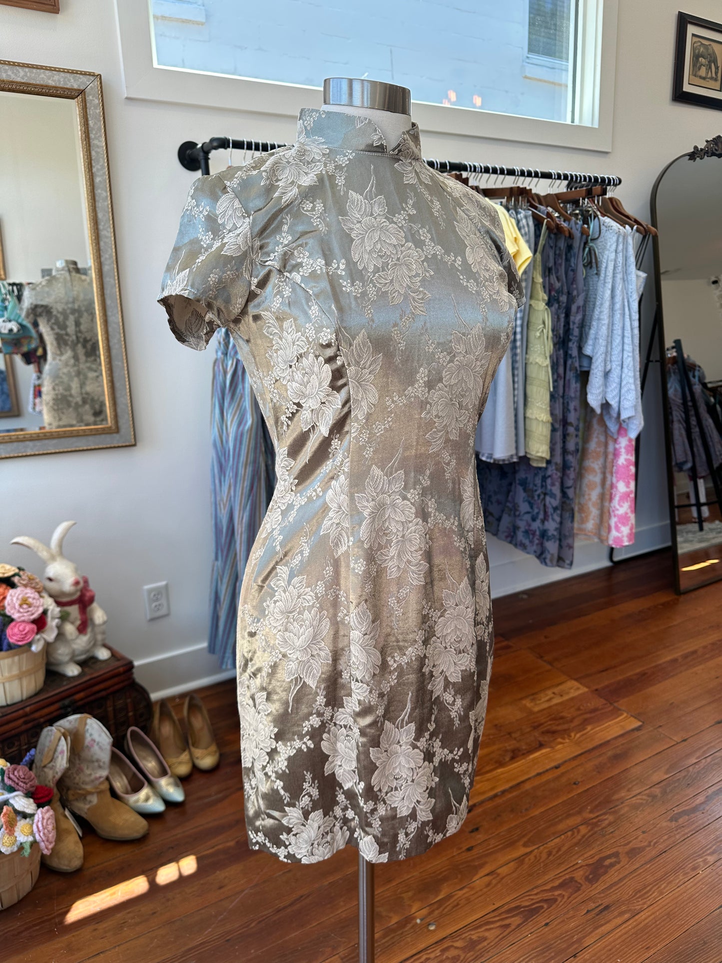 90's Qipao-Inspired Dress - Size 7