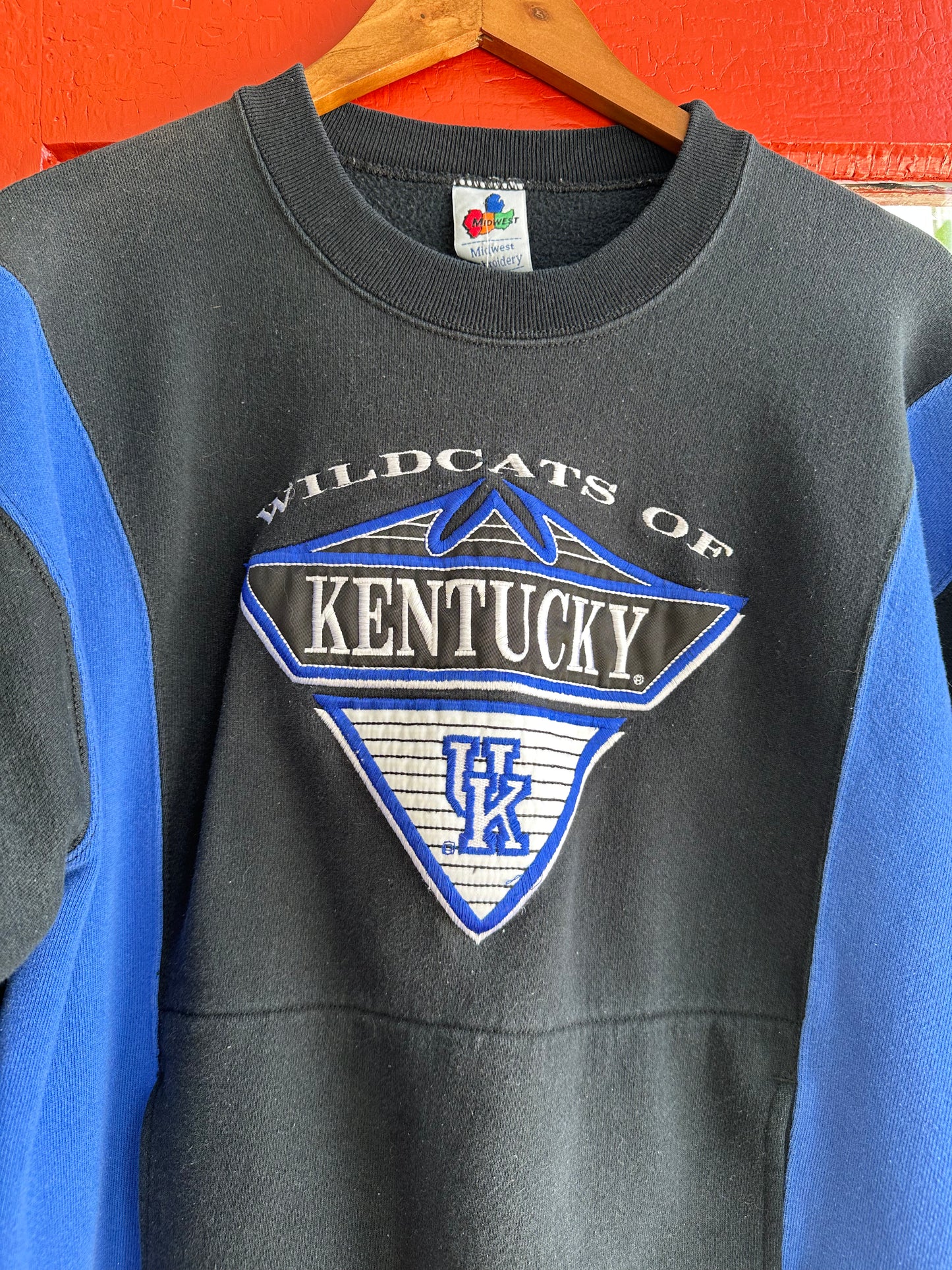 Vintage Color-Block UK Sweatshirt - LARGE