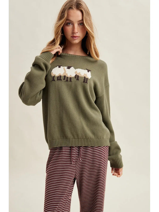 Green Pastures Sweater