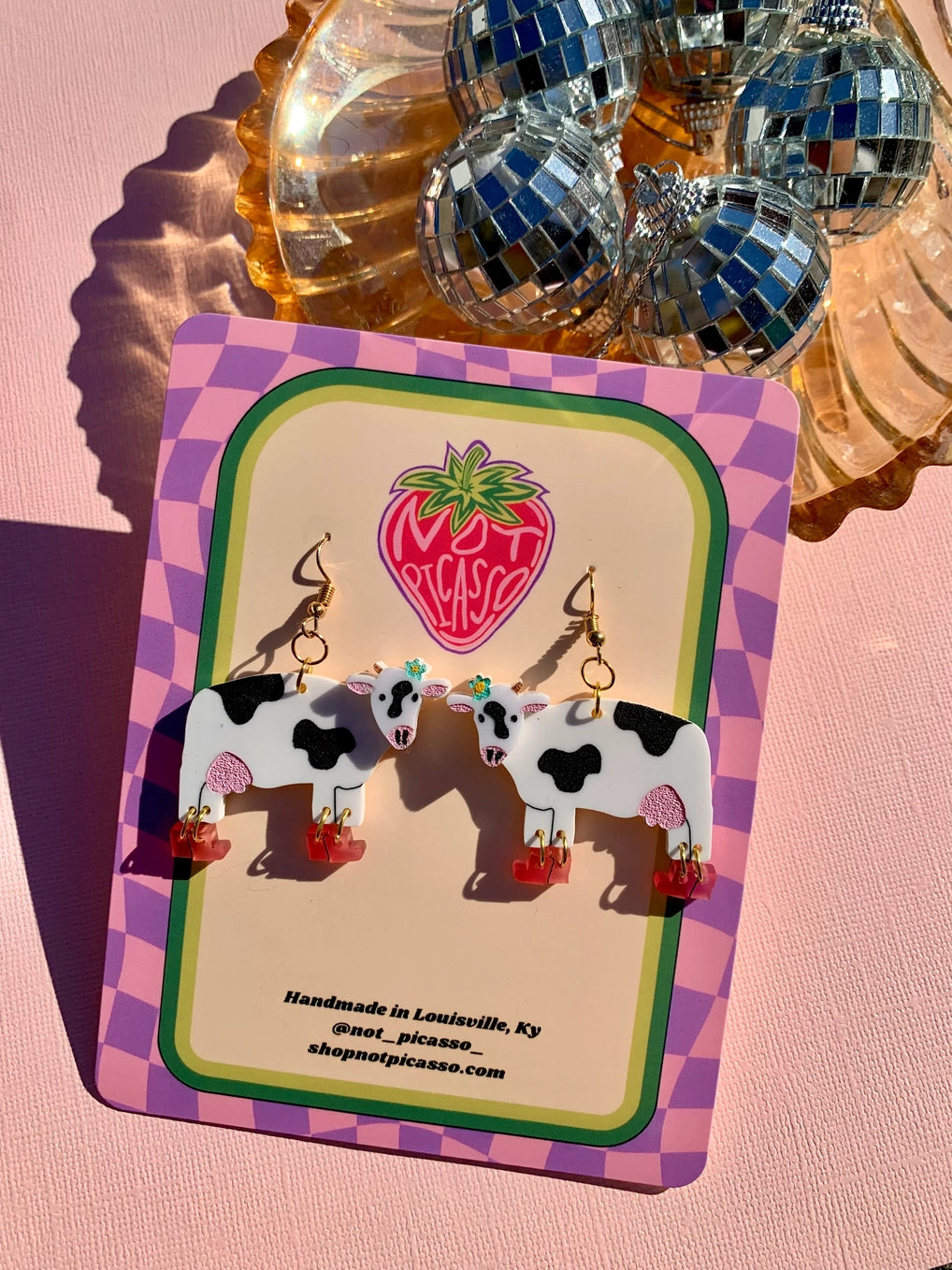Honey Moo Moo Earrings