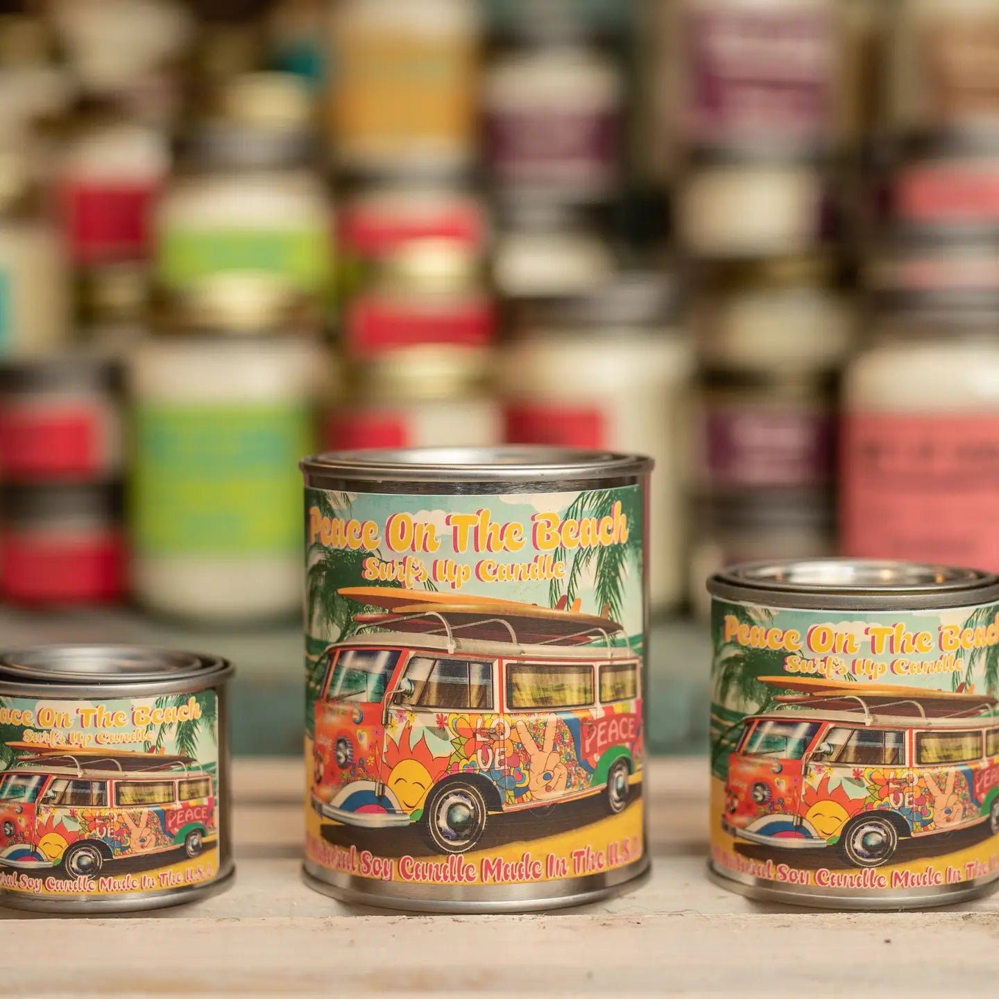 Surfs Up Paint Can Candle