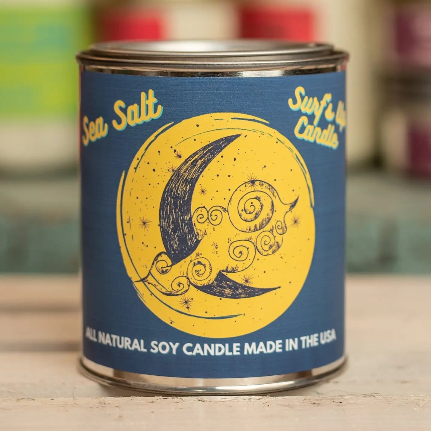 Surfs Up Paint Can Candle